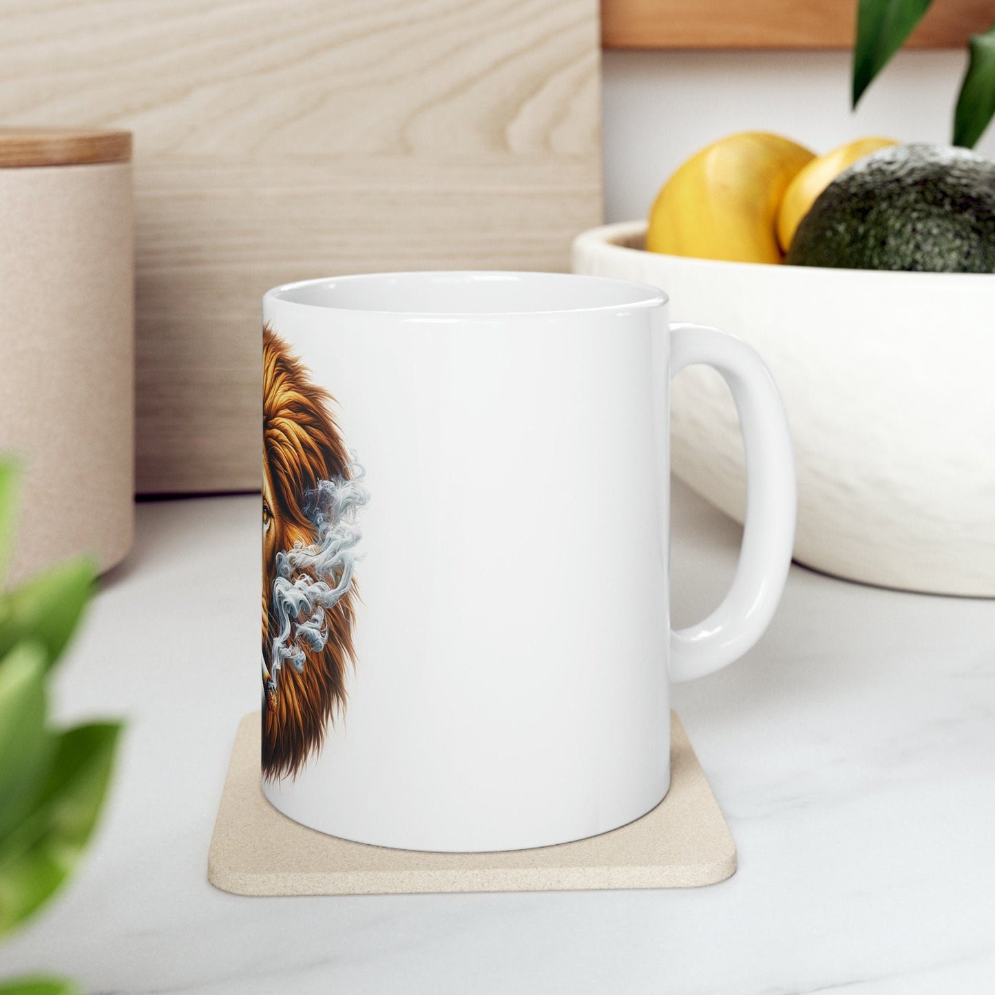 LION - WEED Themed Coffee Mugs - Perfect Gift for Smokers, Stoners, Growers; Animal Lovers - Marijuana Mug for Wake and Bake