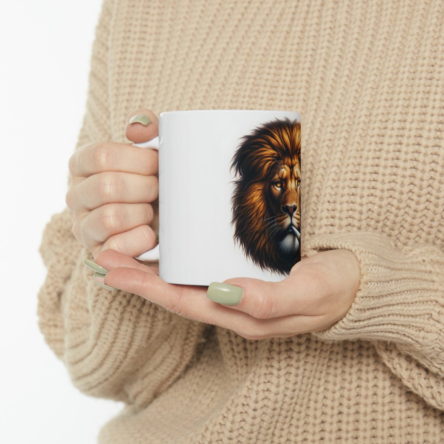 LION - WEED Themed Coffee Mugs - Perfect Gift for Smokers, Stoners, Growers; Animal Lovers - Marijuana Mug for Wake and Bake
