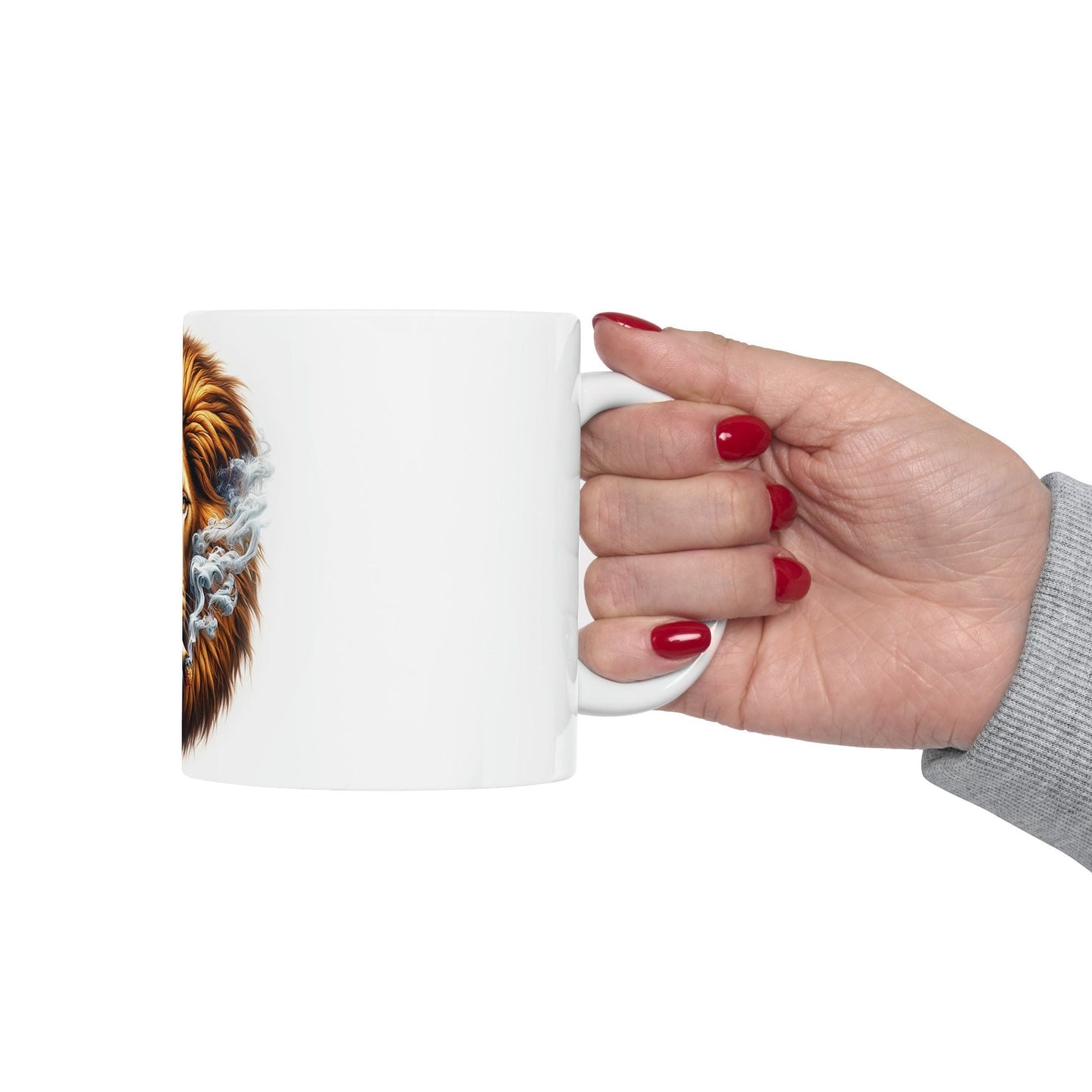 LION - WEED Themed Coffee Mugs - Perfect Gift for Smokers, Stoners, Growers; Animal Lovers - Marijuana Mug for Wake and Bake