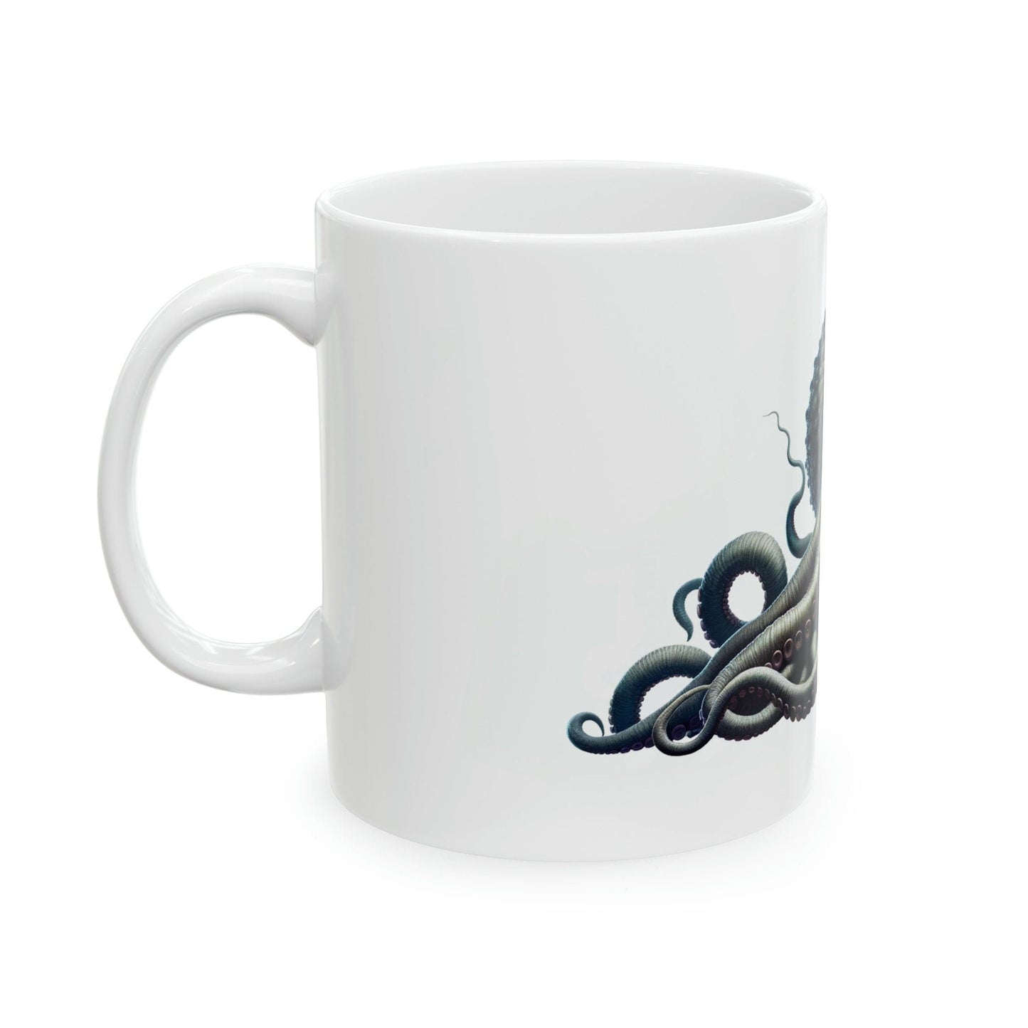 KRAKEN - WEED Themed Coffee Mugs - Perfect Gift for Smokers, Stoners, Growers; Animal Lovers - Marijuana Mug for Wake and Bake