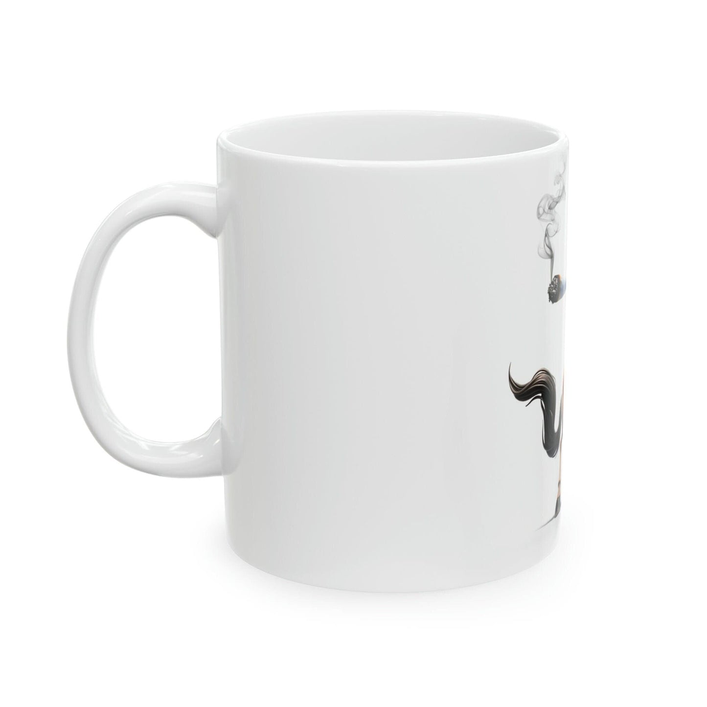 HORSE - WEED Themed Coffee Mugs - Perfect Gift for Smokers, Stoners, Growers; Animal Lovers - Marijuana Mug for Wake and Bake
