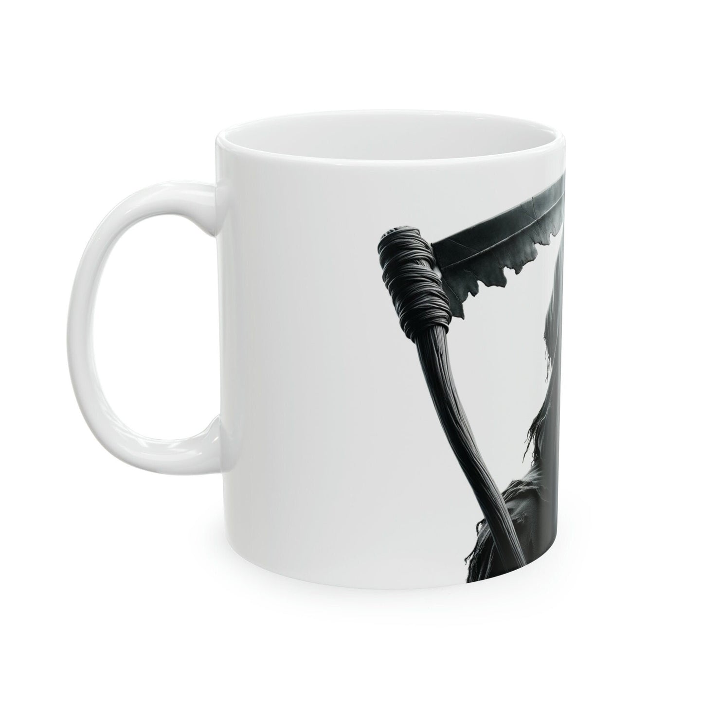 GRIM REAPER - WEED Themed Coffee Mugs - Perfect Gift for Smokers, Stoners, Growers; Animal Lovers - Marijuana Mug for Wake and Bake