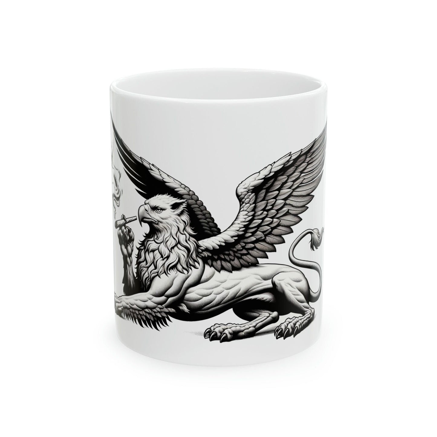 GRIFFIN - WEED Themed Coffee Mugs - Perfect Gift for Smokers, Stoners, Growers; Animal Lovers - Marijuana Mug for Wake and Bake