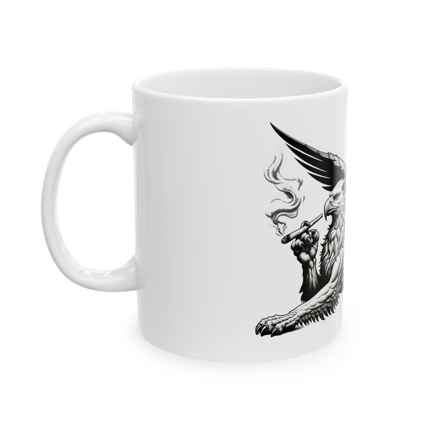 GRIFFIN - WEED Themed Coffee Mugs - Perfect Gift for Smokers, Stoners, Growers; Animal Lovers - Marijuana Mug for Wake and Bake
