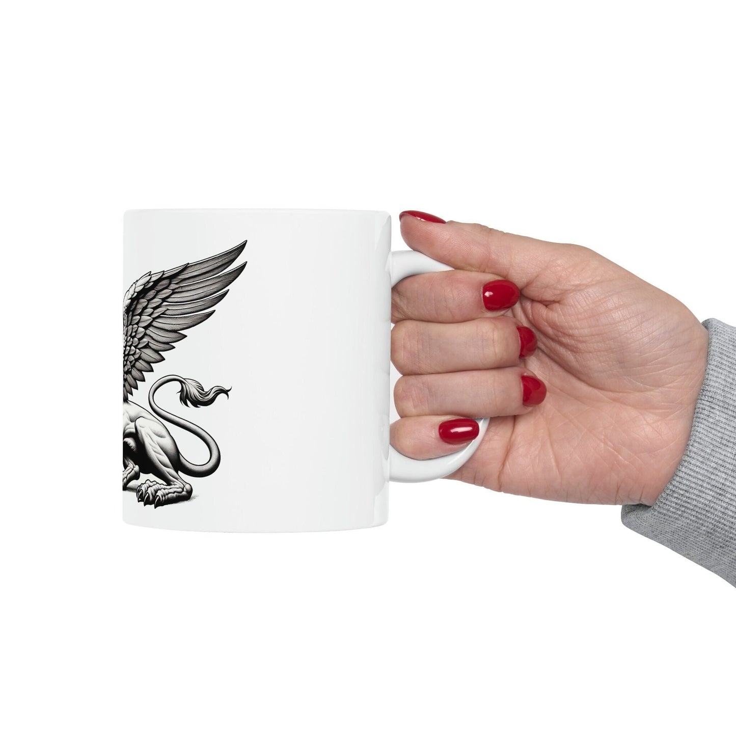 GRIFFIN - WEED Themed Coffee Mugs - Perfect Gift for Smokers, Stoners, Growers; Animal Lovers - Marijuana Mug for Wake and Bake