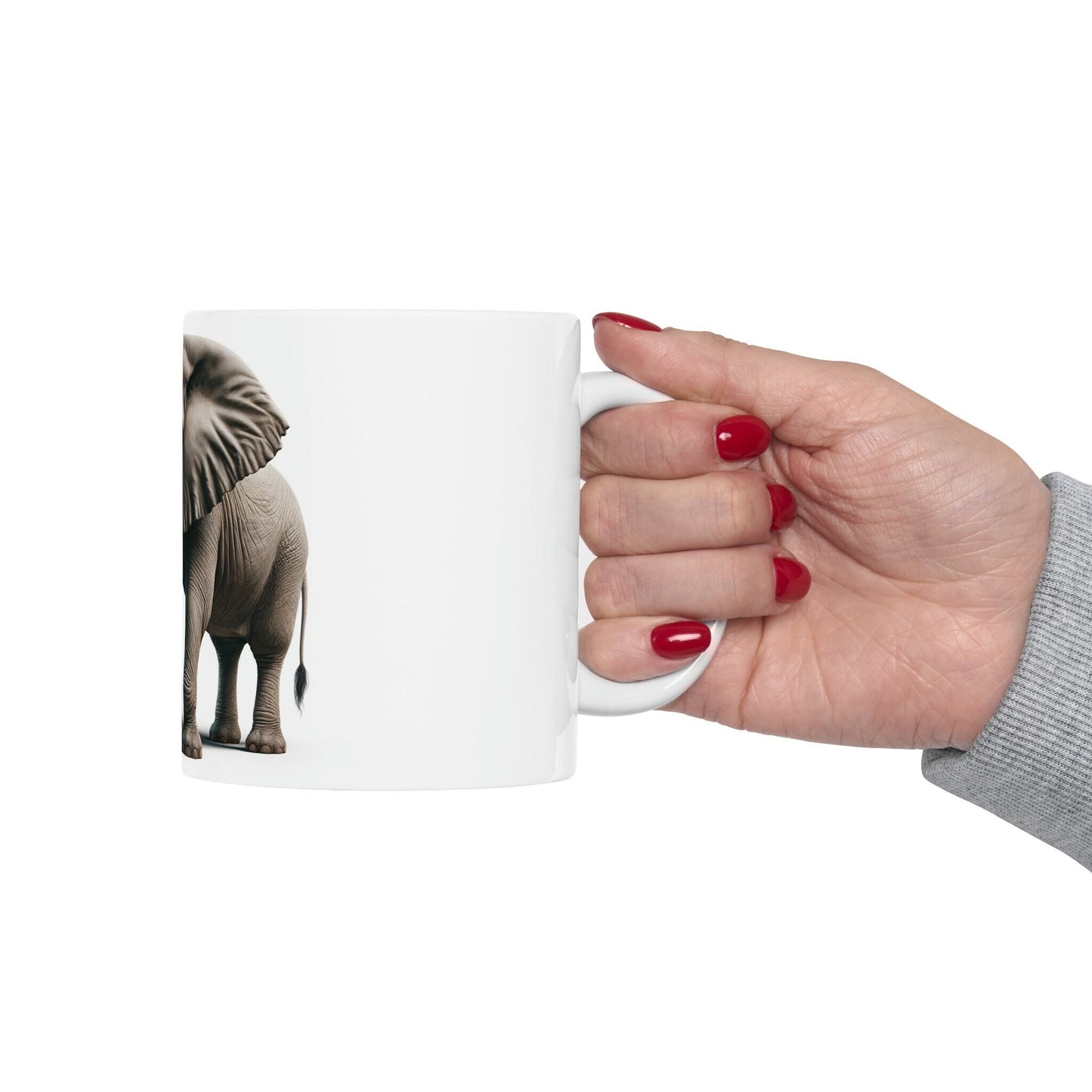 Stoner ELEPHANT - WEED Themed Coffee Mugs - Perfect Gift for Smokers, Stoners, Growers; Animal Lovers - Marijuana Mug for Wake and Bake