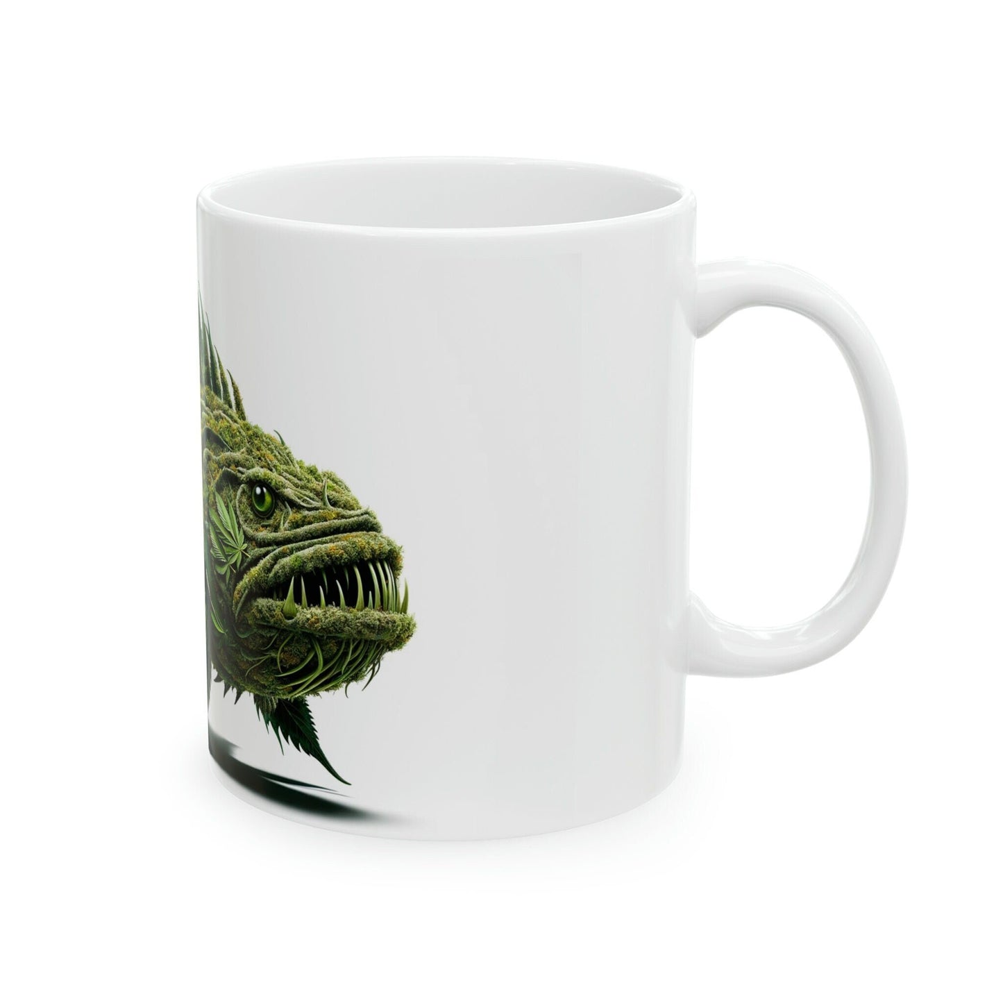 DUNKLEOSTEUS - WEED Themed Coffee Mugs - Perfect Gift for Smokers, Stoners, Growers; Animal Lovers - Marijuana Mug for Wake and Bake