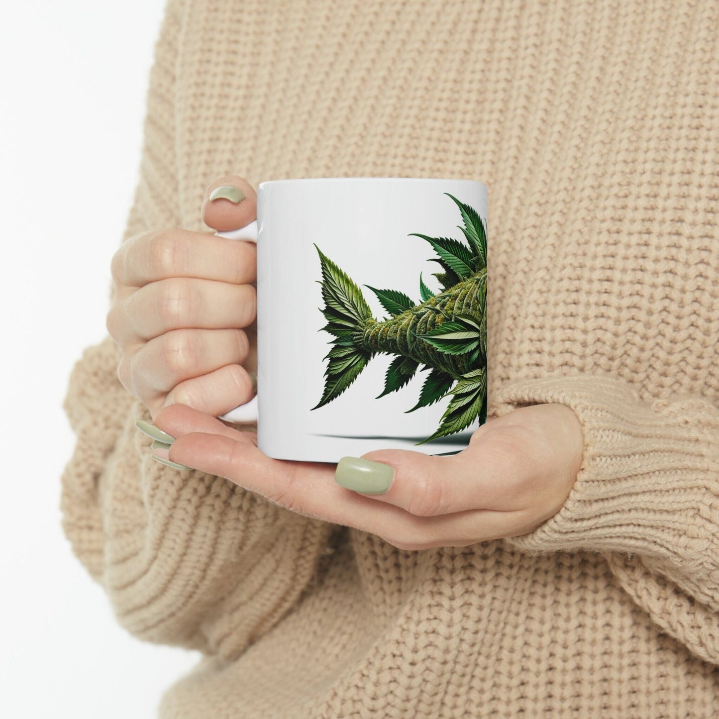 DUNKLEOSTEUS - WEED Themed Coffee Mugs - Perfect Gift for Smokers, Stoners, Growers; Animal Lovers - Marijuana Mug for Wake and Bake