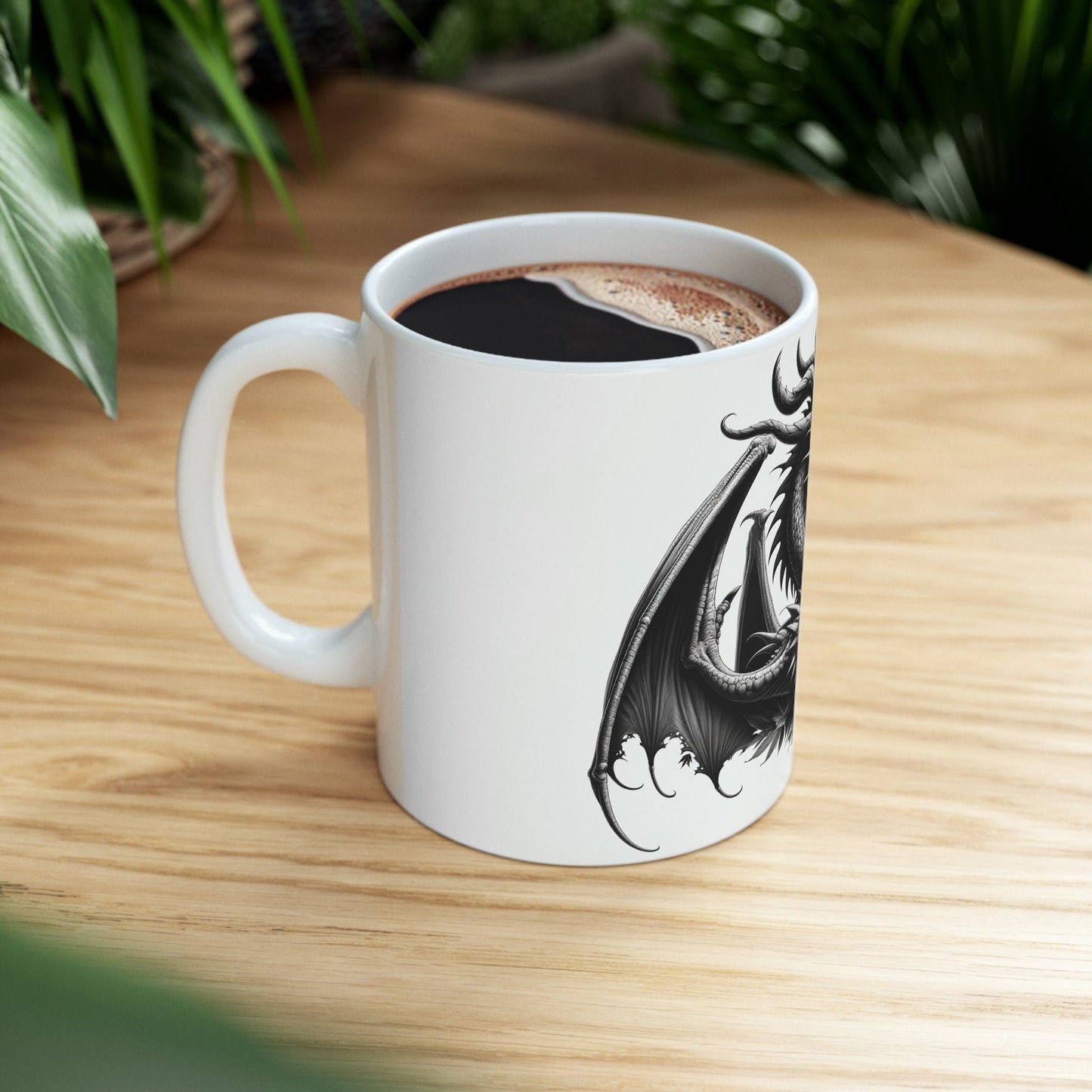 DRAGON - WEED Themed Coffee Mugs - Perfect Gift for Smokers, Stoners, Growers; Animal Lovers - Marijuana Mug for Wake and Bake