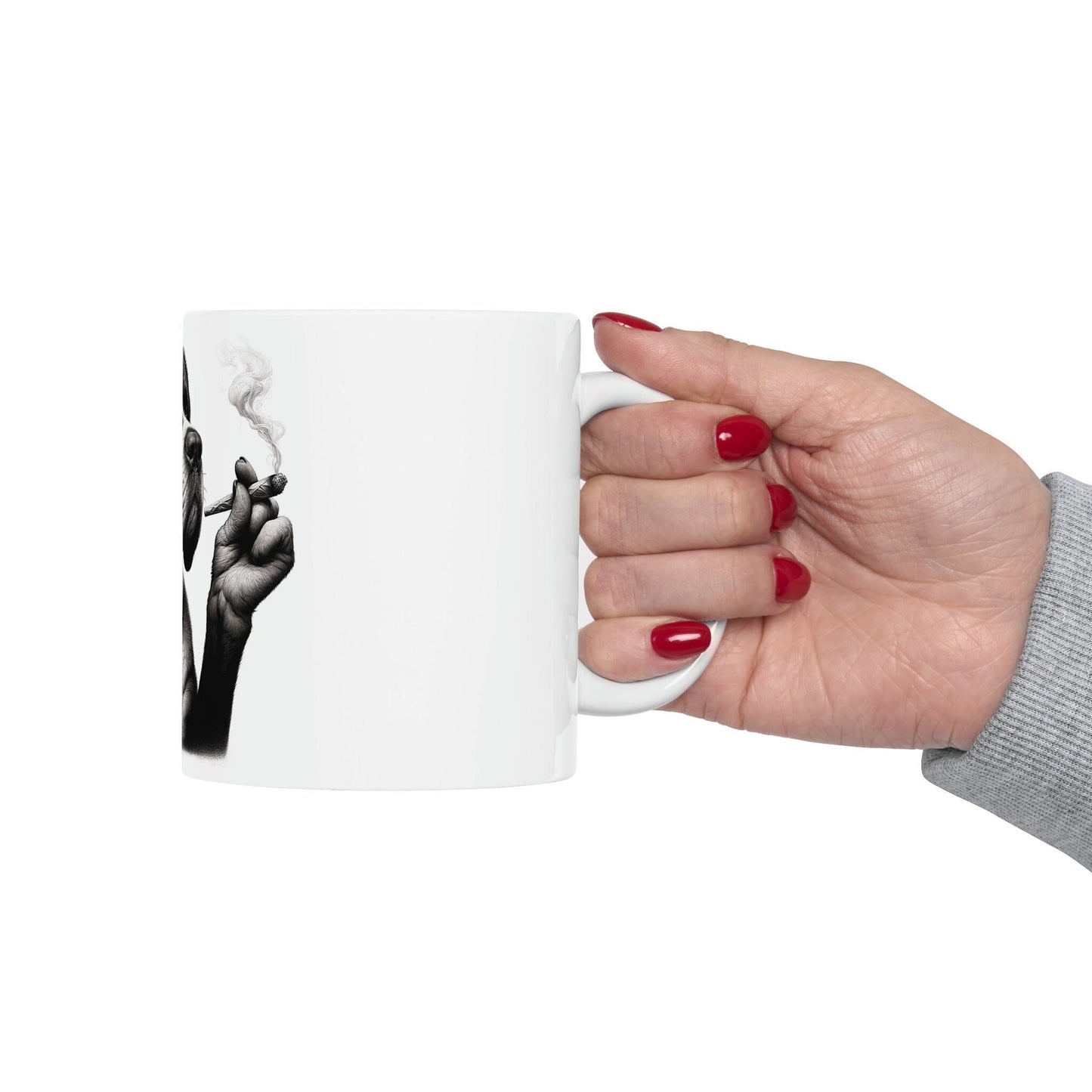 Stoner DOG - WEED Themed Coffee Mugs - Perfect Gift for Smokers, Stoners, Marijuana Lovers, Growers; Dog Lovers - Wake and Bake