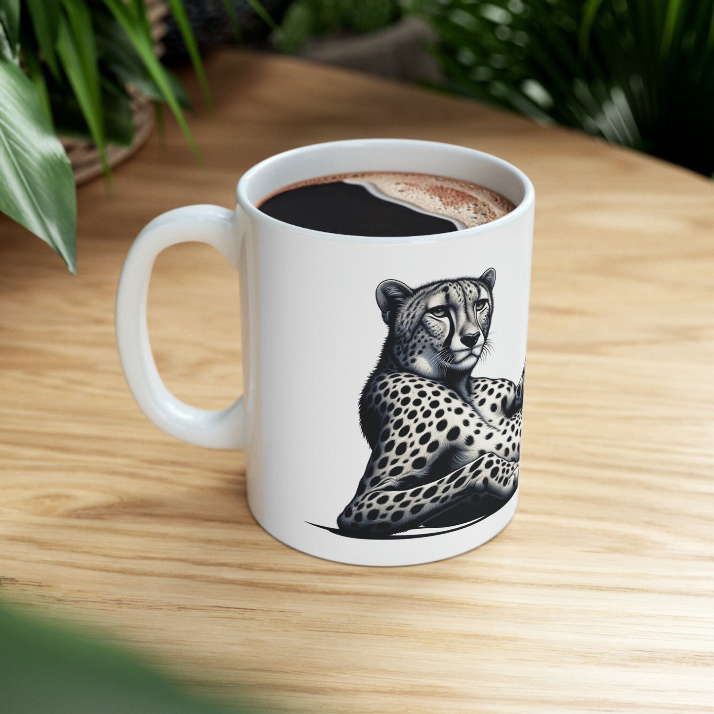 CHEETAH - WEED Themed Coffee Mugs - Perfect Gift for Smokers, Stoners, Marijuana Lovers, Growers; Smoker Enthusiasts - Wake and Bake