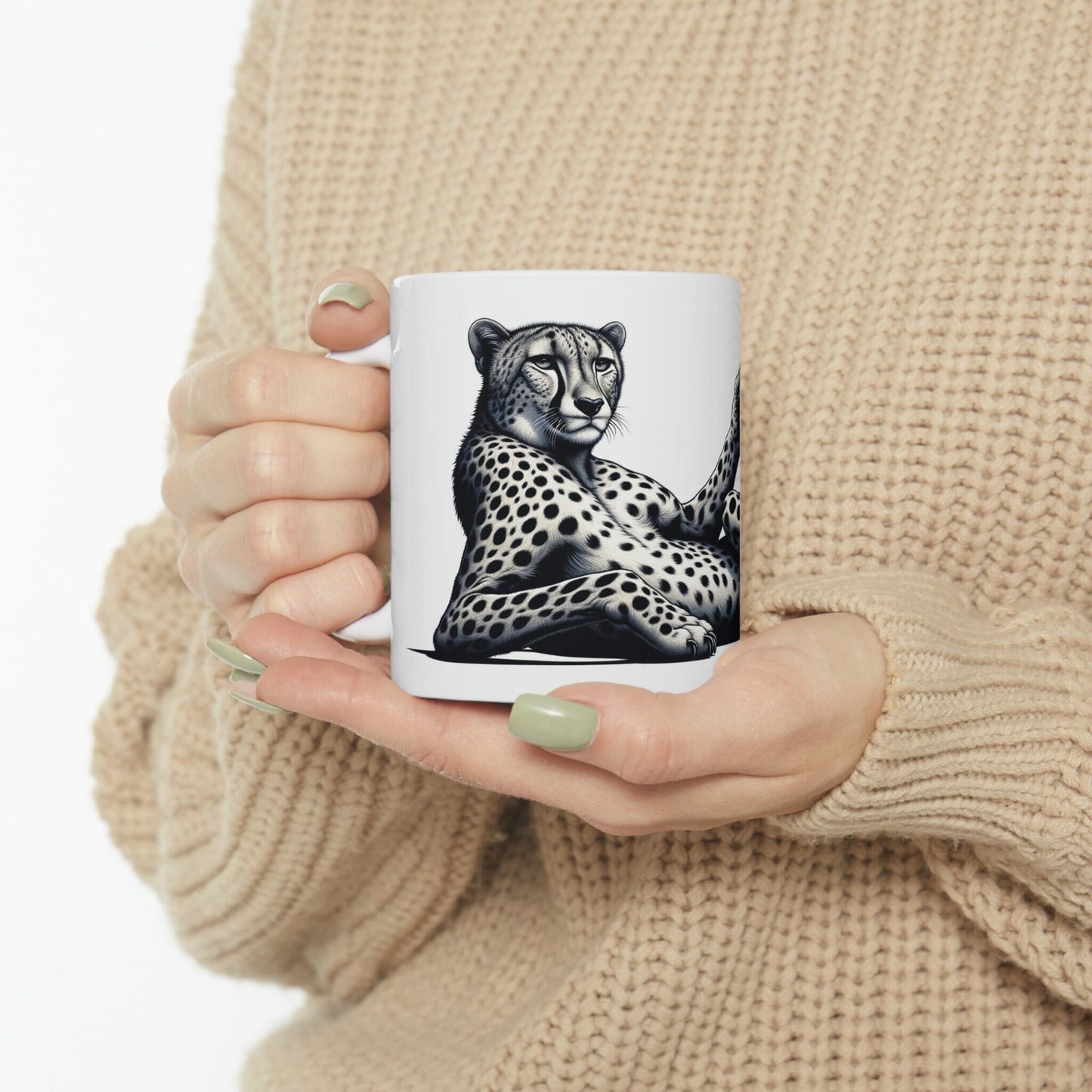 CHEETAH - WEED Themed Coffee Mugs - Perfect Gift for Smokers, Stoners, Marijuana Lovers, Growers; Smoker Enthusiasts - Wake and Bake