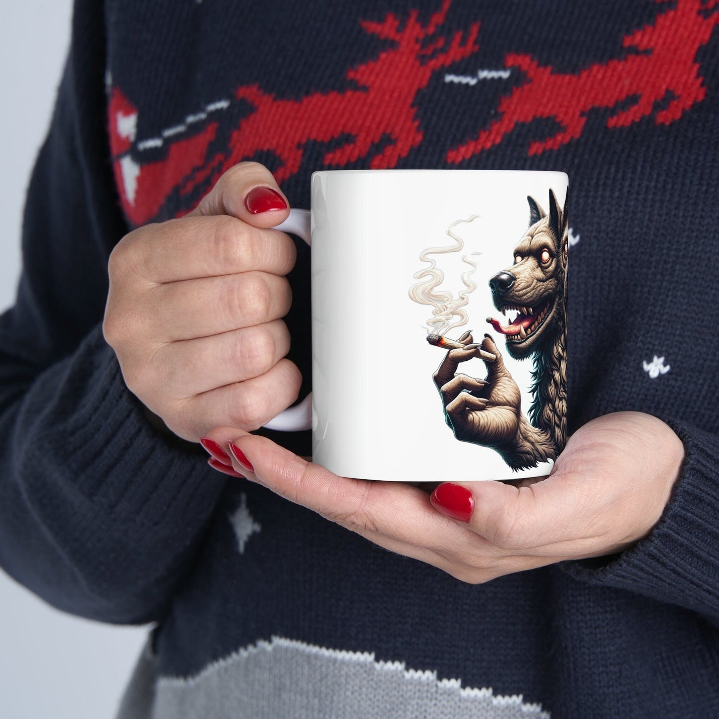 CERBERUS - WEED Themed Coffee Mugs - Perfect Gift for Smokers, Stoners, Marijuana Lovers, Growers; Smoker Enthusiasts - Wake and Bake