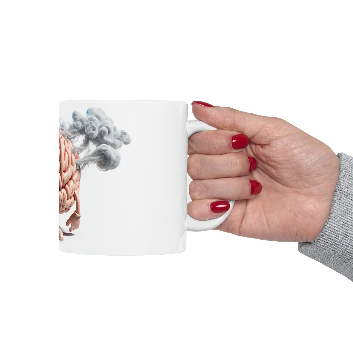 Stoner BRAIN - WEED Themed Coffee Mugs - Perfect Gift for Smokers, Stoners, Marijuana Lovers, Growers; Smoker - Wake and Bake