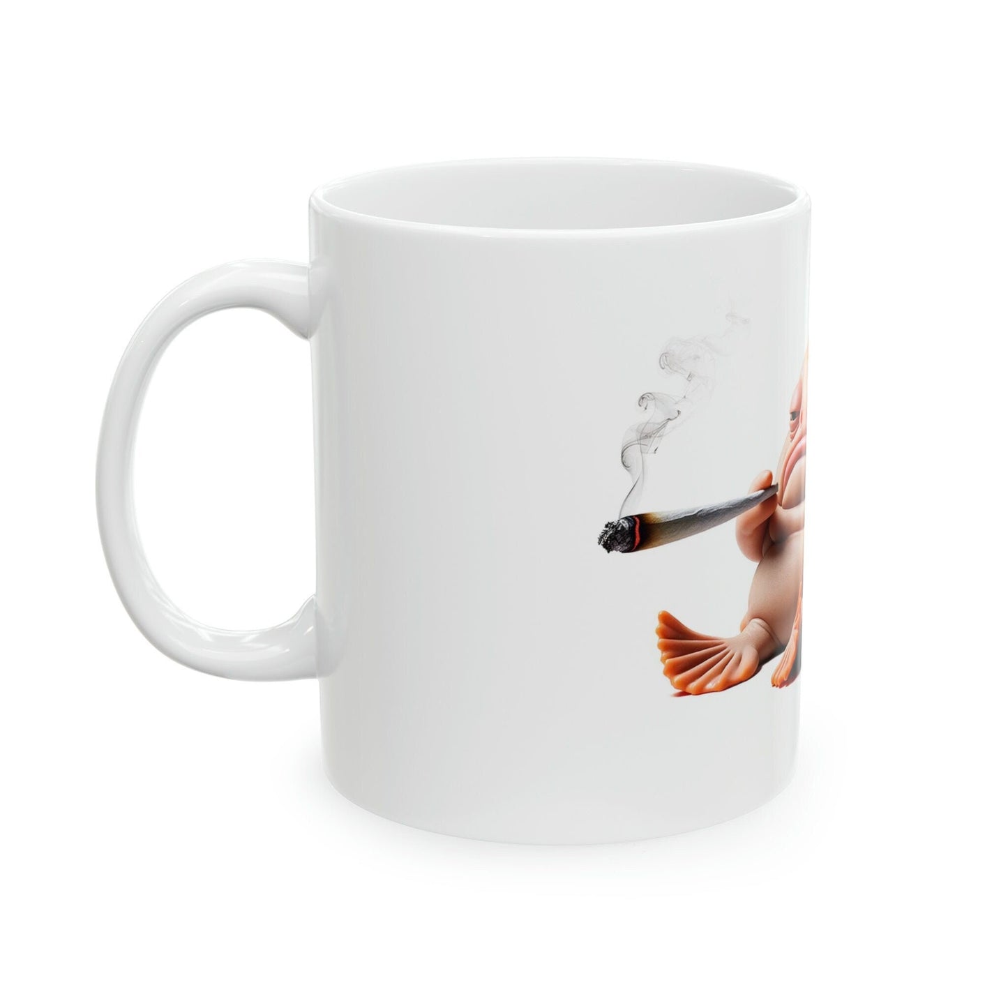 BLOBFISH - WEED Themed Coffee Mugs - Perfect Gift for Smokers, Stoners, Marijuana Lovers, Growers; Smoker - Wake and Bake