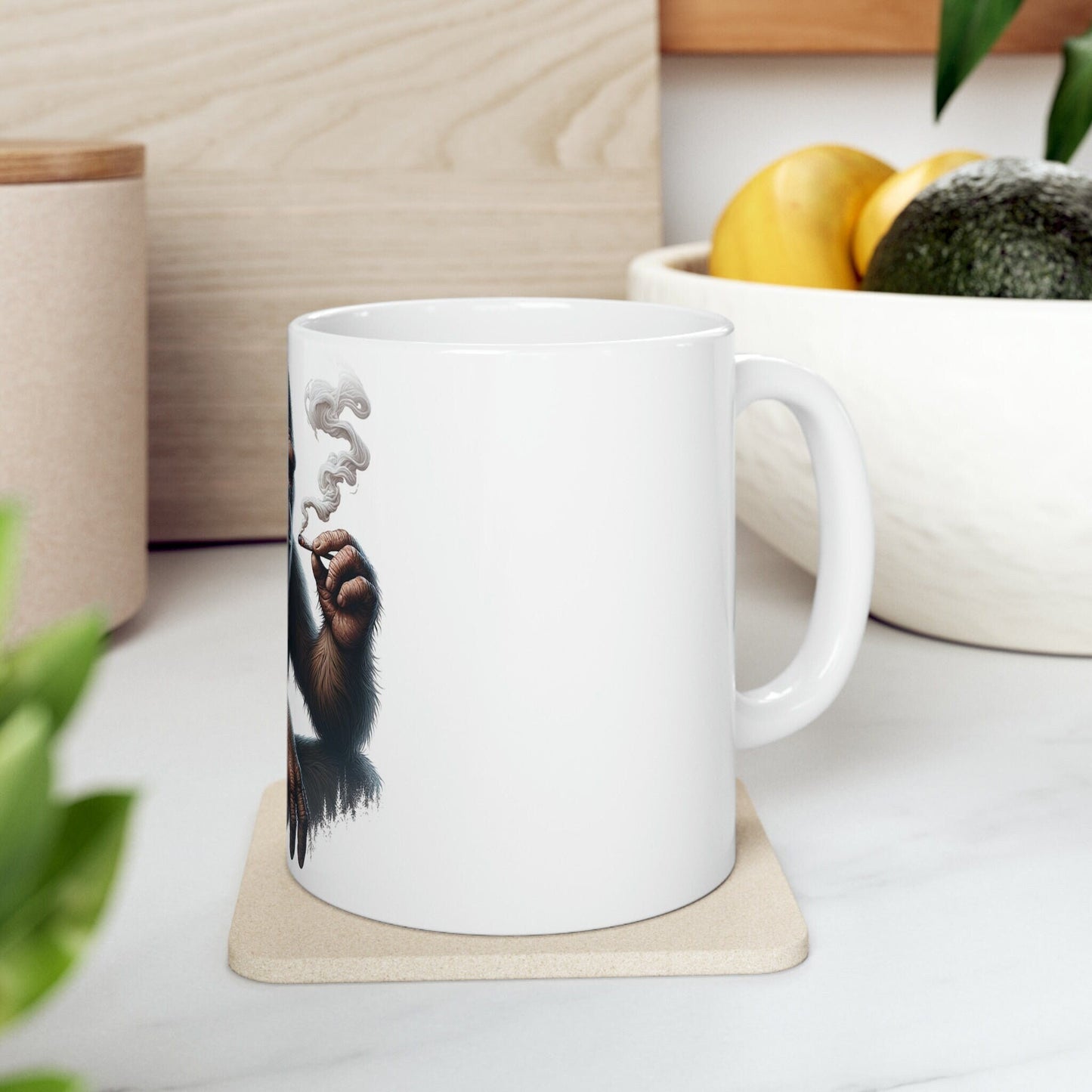 BIGFOOT - WEED Themed Coffee Mugs - Perfect Gift for Smokers, Stoners, Marijuana Lovers, Growers; Smoker - Wake and Bake