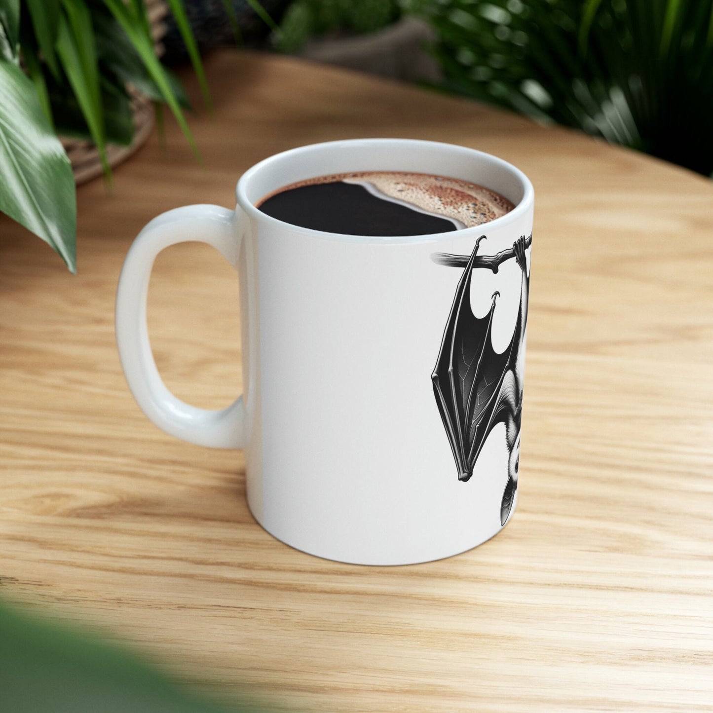 Smoking BAT - WEED Themed Coffee Mugs - Perfect Gift for Smokers, Stoners, Marijuana Lovers, Growers; Smoker - Wake and Bake