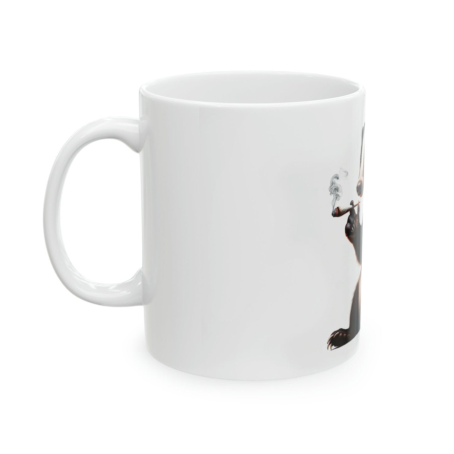 BADGER - WEED Themed Coffee Mugs - Perfect Gift for Smokers, Stoners, Marijuana Lovers, Growers; Smoker - Wake and Bake