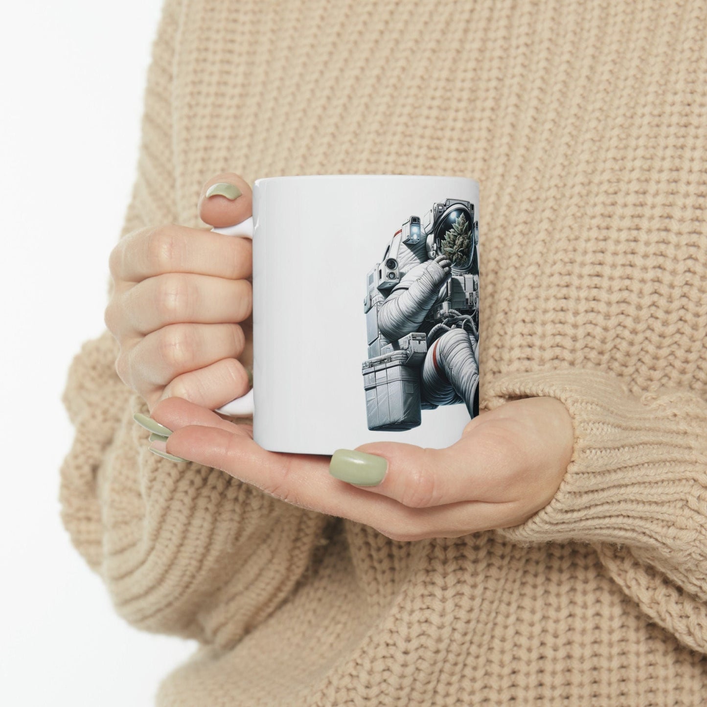 ASTRONAUT - WEED Themed Coffee Mugs - Perfect Gift for Smokers, Stoners, Marijuana Lovers, Growers; Smoker - Wake and Bake