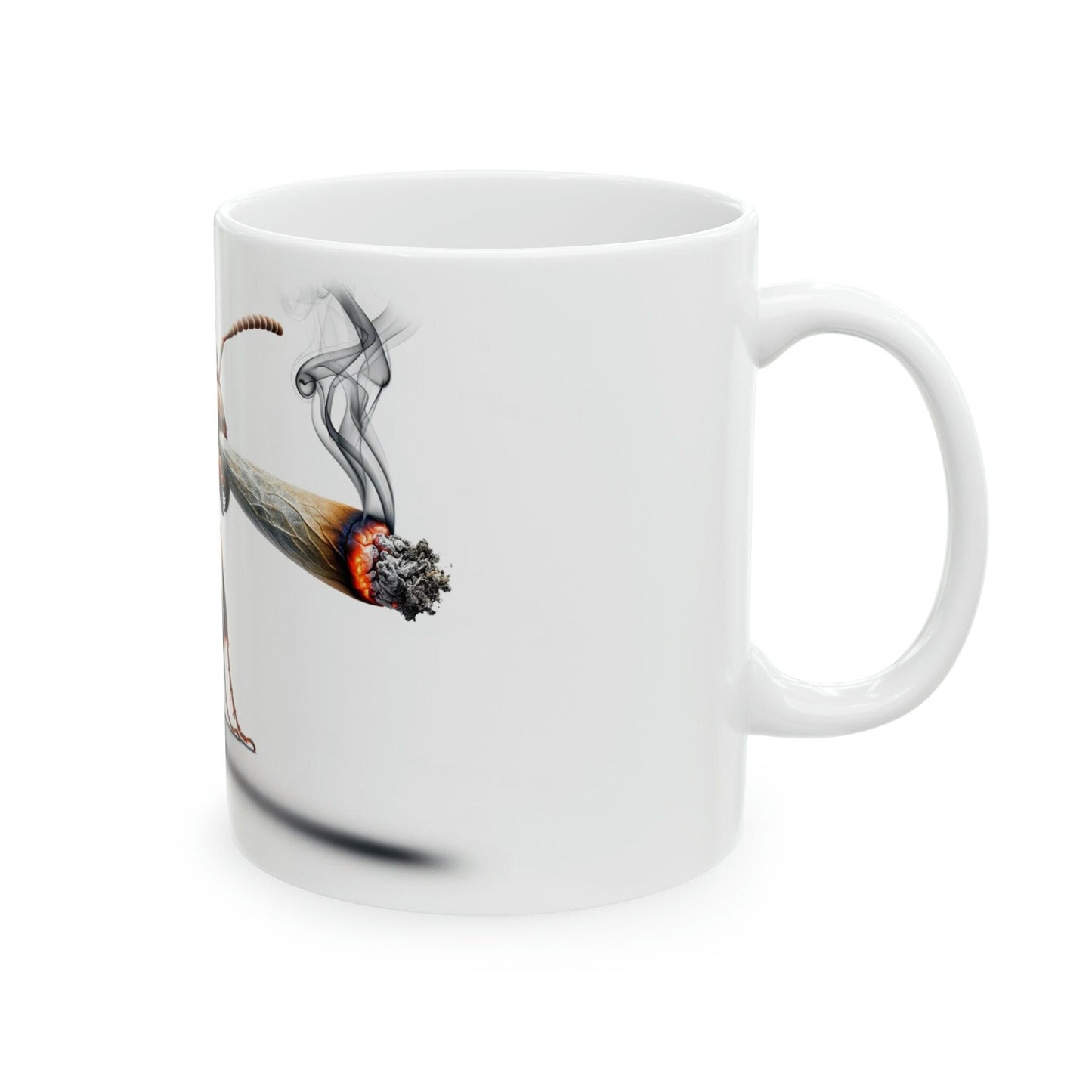 ANT - WEED Themed Coffee Mugs - Perfect Gift for Smokers, Stoners, Marijuana Lovers, Growers; Smoker - Wake and Bake
