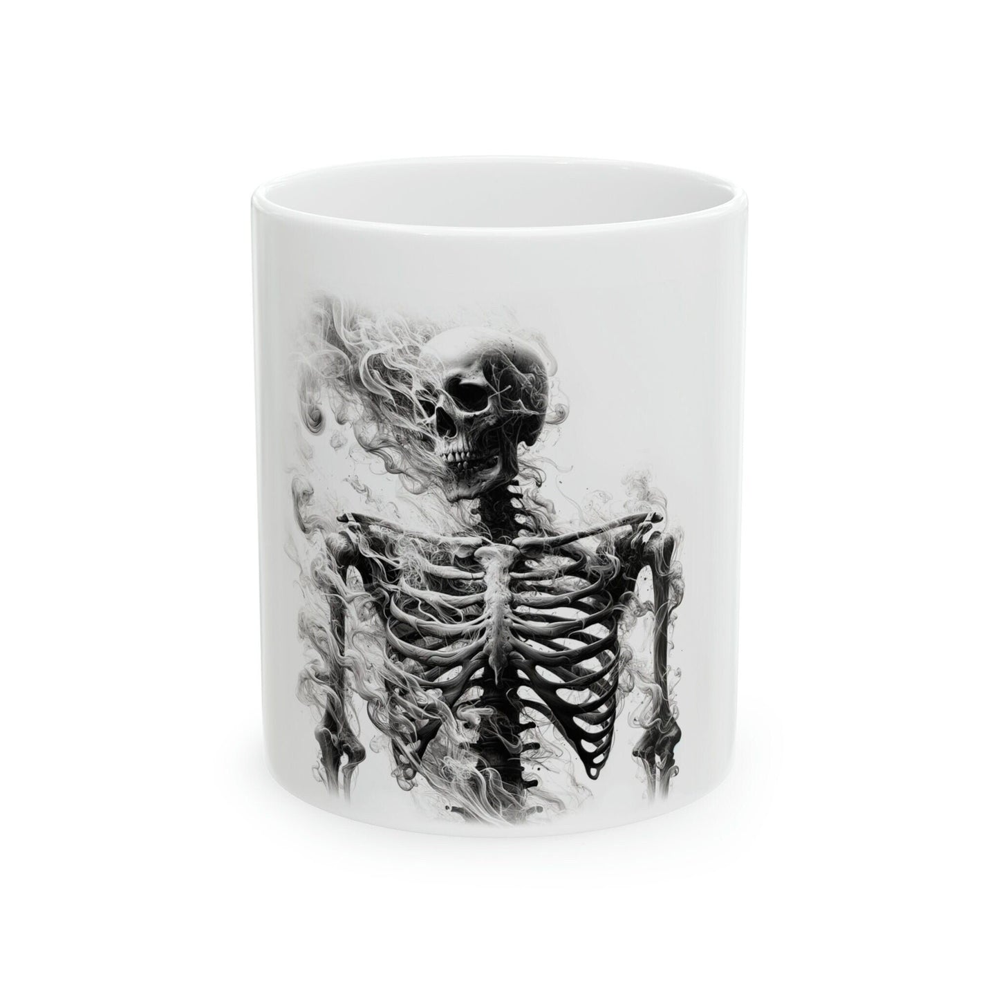 SKELETON - WEED Themed Coffee Mugs - Perfect Gift for Smokers, Stoners, Marijuana Lovers, Growers; Smoker Enthusiasts