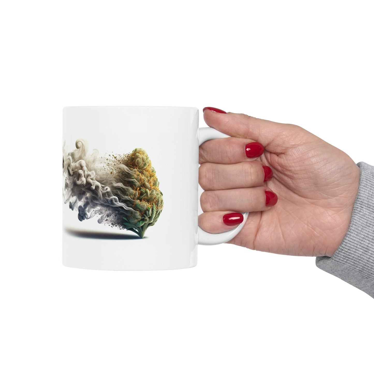 SMOKEY NUG - WEED Themed Coffee Mugs - Perfect Gift for Smokers, Stoners, Marijuana Lovers, Growers; Smoker Enthusiast - Wake and Bake