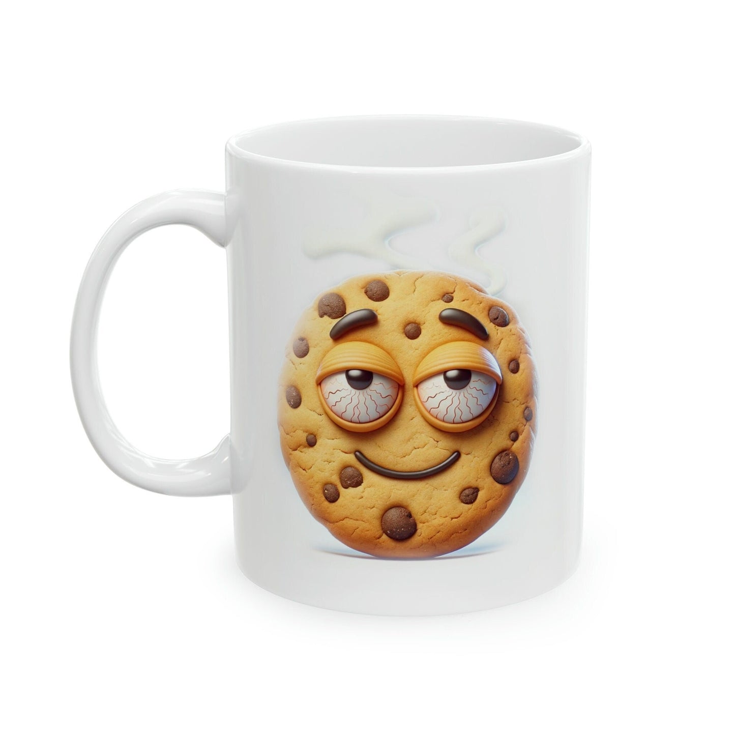 BAKED Cookie Mug - WEED Themed Coffee Mugs - Perfect Gift for Smokers, Stoners, Marijuana Lovers, Growers; Smoker Enthusiast - Wake and Bake