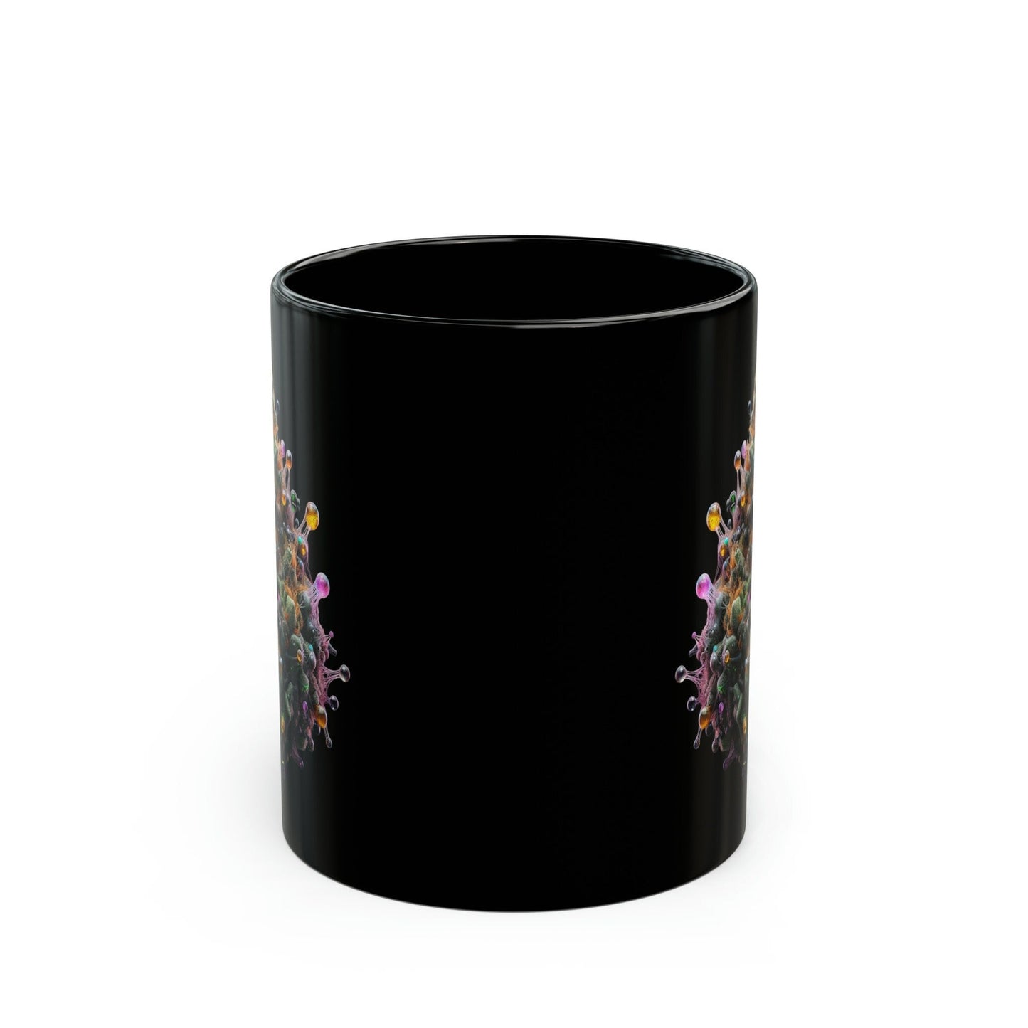 Colorful TERPS Weed Mug - BLACK Themed Coffee Mugs - Perfect Gift for Smokers, Stoners, Marijuana Lovers, Growers; Weed or Smoke Enthusiasts