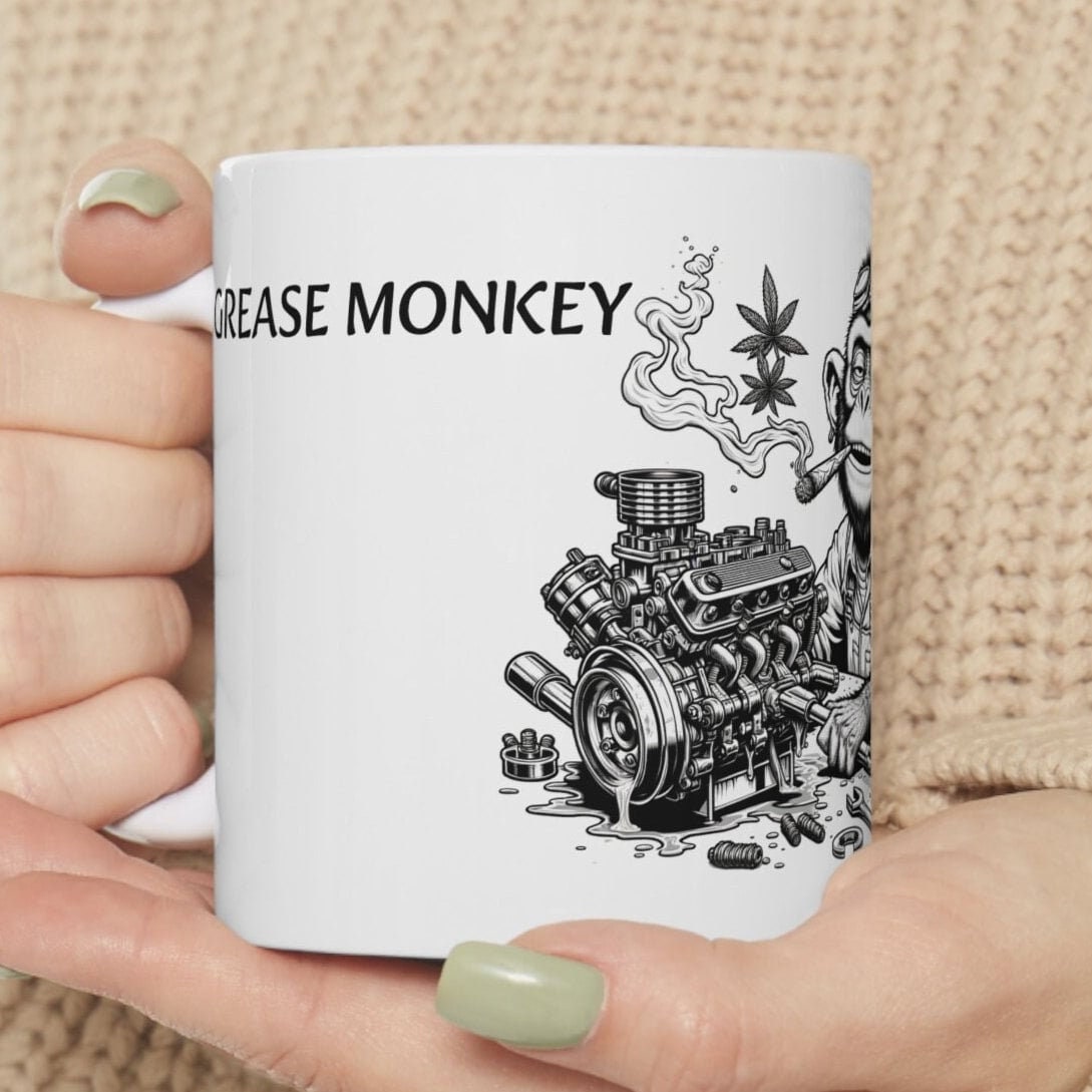 GREASE MONKEY - Weed Strain Coffee Mugs