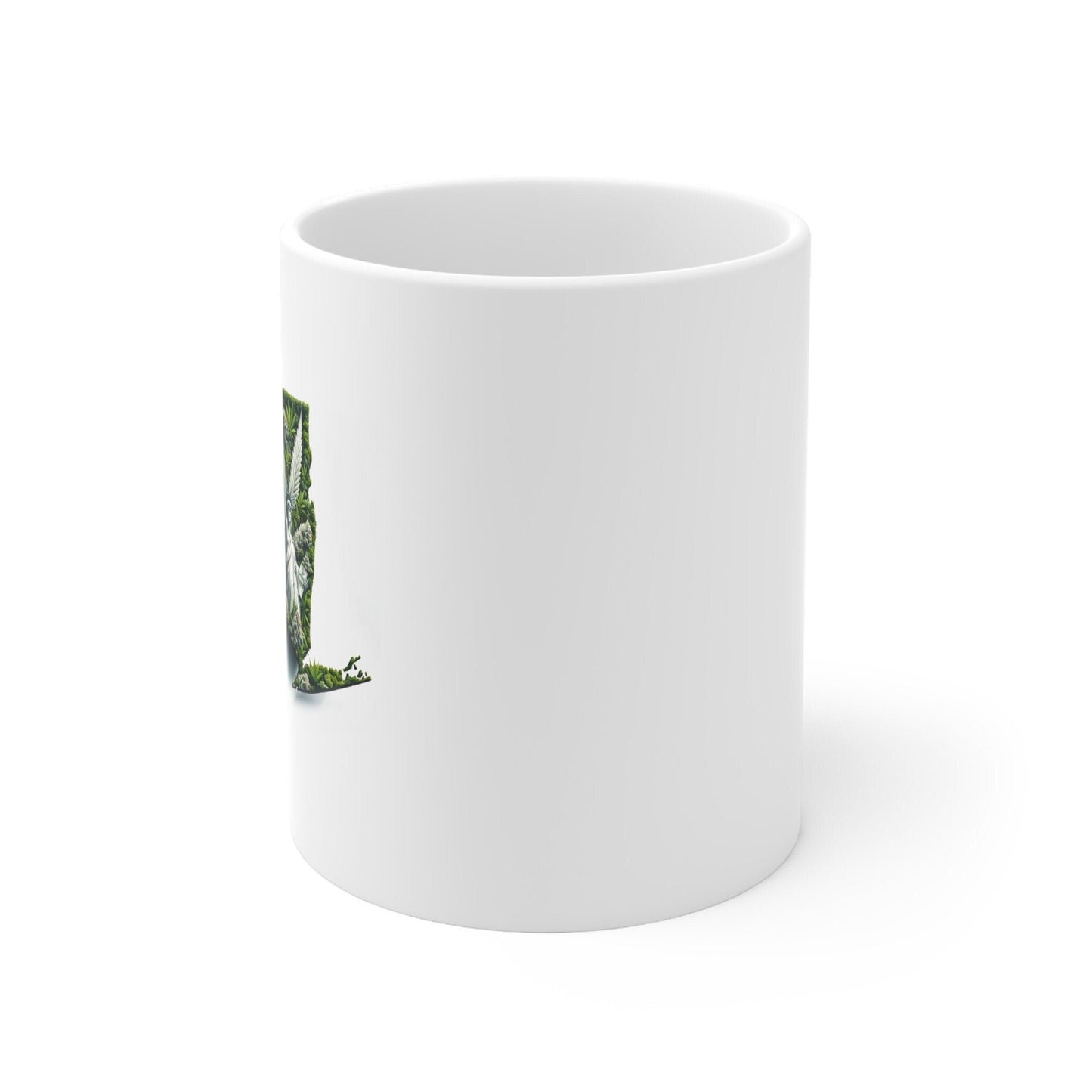 NEW YORK Weed Mug - State Themed Coffee Mugs, Marijuana Graphic - Perfect Gift for Smokers, Weed Lovers, Stoners - Cannabis Decor
