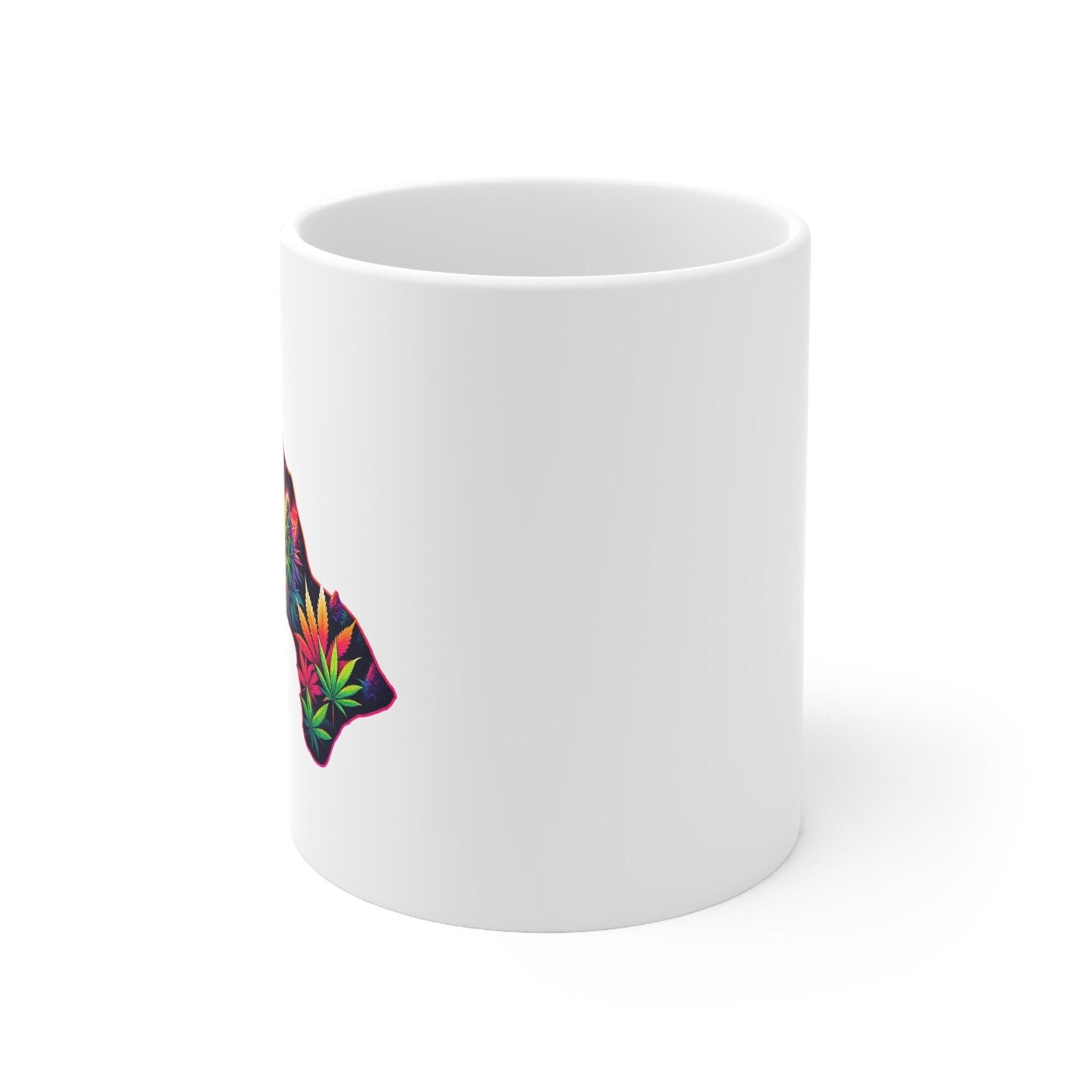 HAWAII Weed Mug - State Themed Coffee Mugs, Marijuana Graphic - Perfect Gift for Smokers, Weed Lovers, Stoners - Cannabis Decor