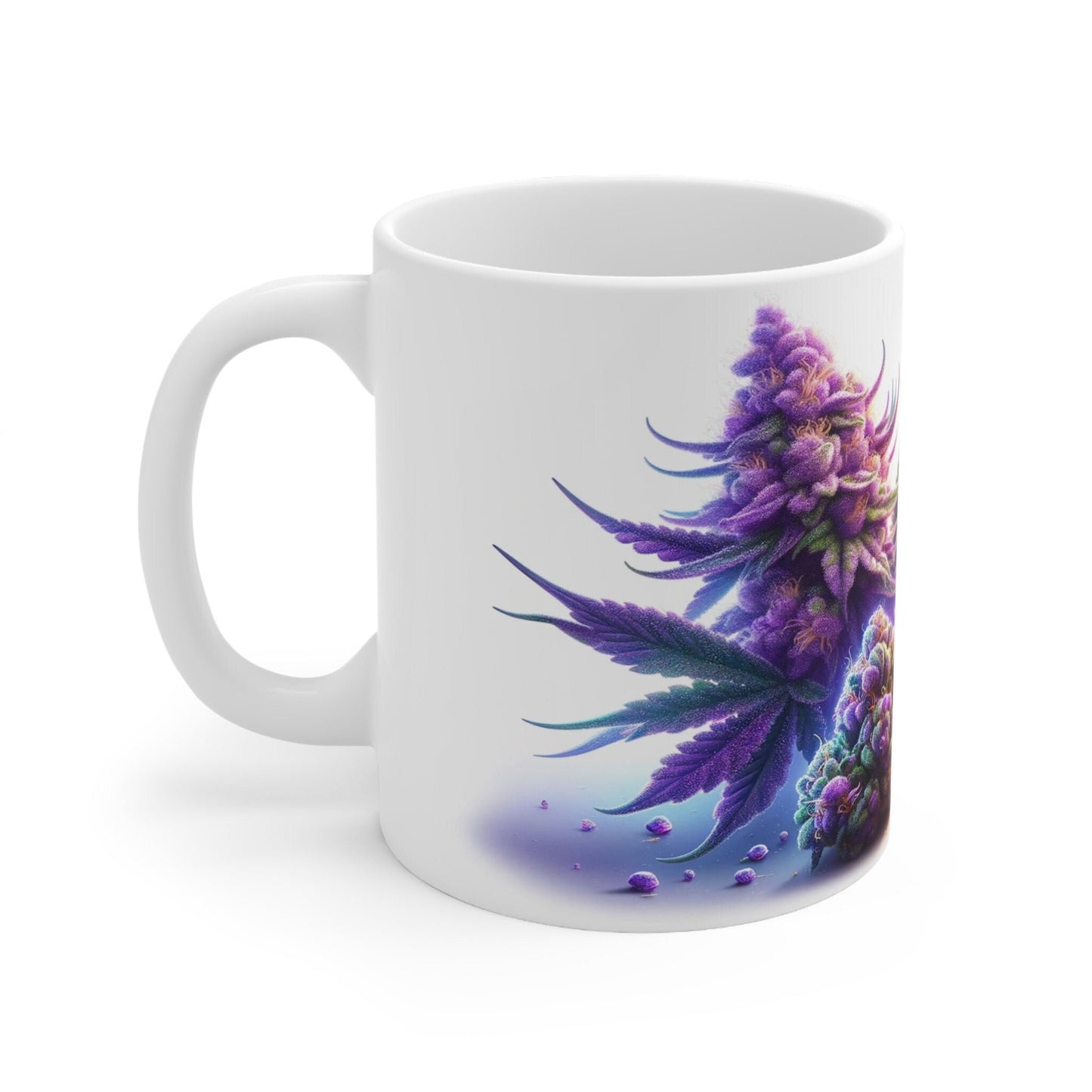 WEED/WAX MUG - Marijuana Themed Coffee Mugs, Weed and Wax Concentrate Graphic - Perfect Gift for Smokers, Weed Lovers, Stoners - Dabs Gifts