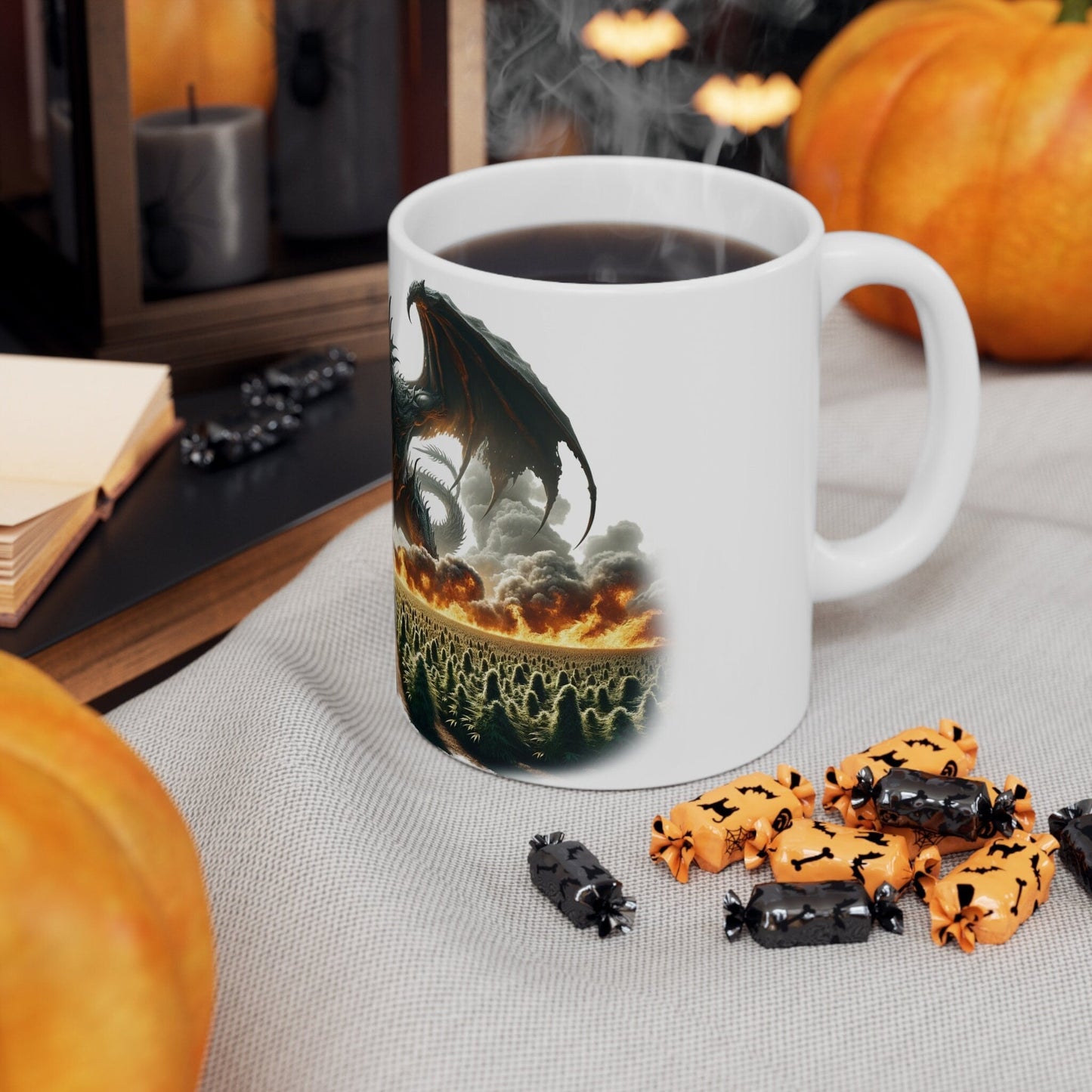 WEED DRAGON - Marijuana Themed Coffee Mugs, Weed Graphic - Perfect Gift for Smokers, Weed Lovers, Stoners - Cannabis Decor