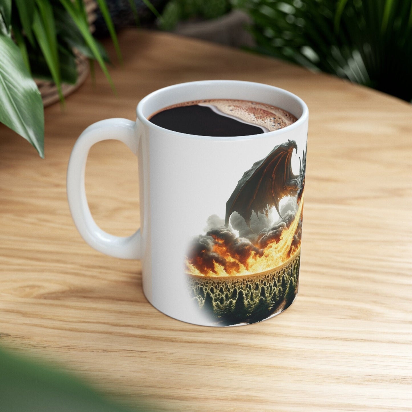 WEED DRAGON - Marijuana Themed Coffee Mugs, Weed Graphic - Perfect Gift for Smokers, Weed Lovers, Stoners - Cannabis Decor