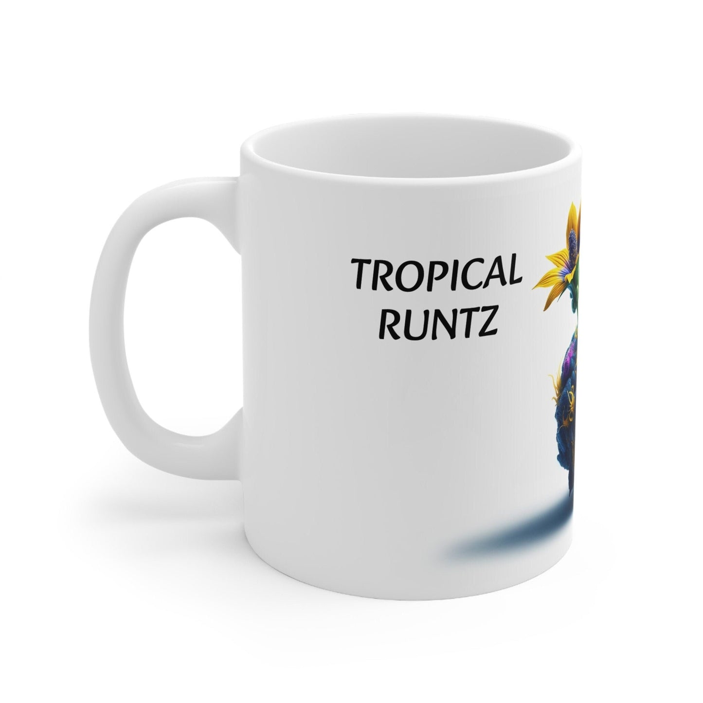 TROPICAL RUNTZ - Weed Coffee Mug (11oz) - Perfect Strains Gift for Smokers, Stoners, Growers; Wake and Bake / 420 Weed Mug, Marijuana Gift