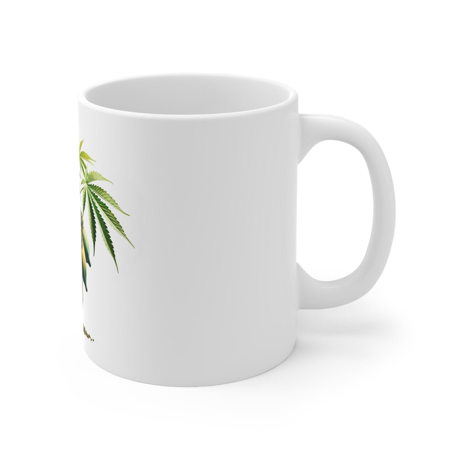 PAPAYA - Weed Coffee Mug (11oz) - Perfect Strains Gift for Smokers, Stoners, Growers; Wake and Bake Mug / 420 Weed Mug, Marijuana Gift