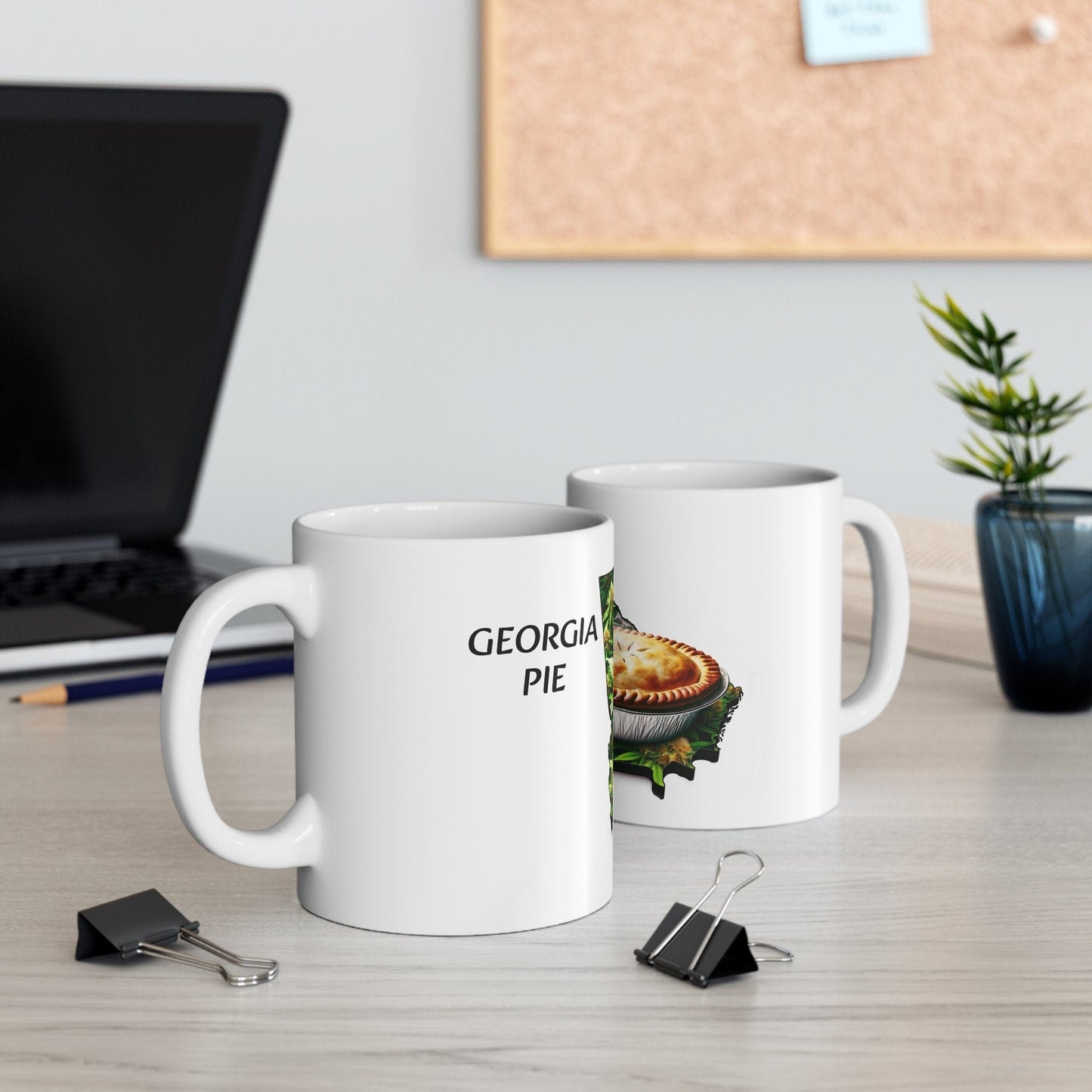 GEOGIA PIE - Weed Coffee Mug (11oz) - Perfect Strains Gift for Smokers, Stoners, Growers; Wake and Bake Mug / 420 Weed Mug, Marijuana Gift