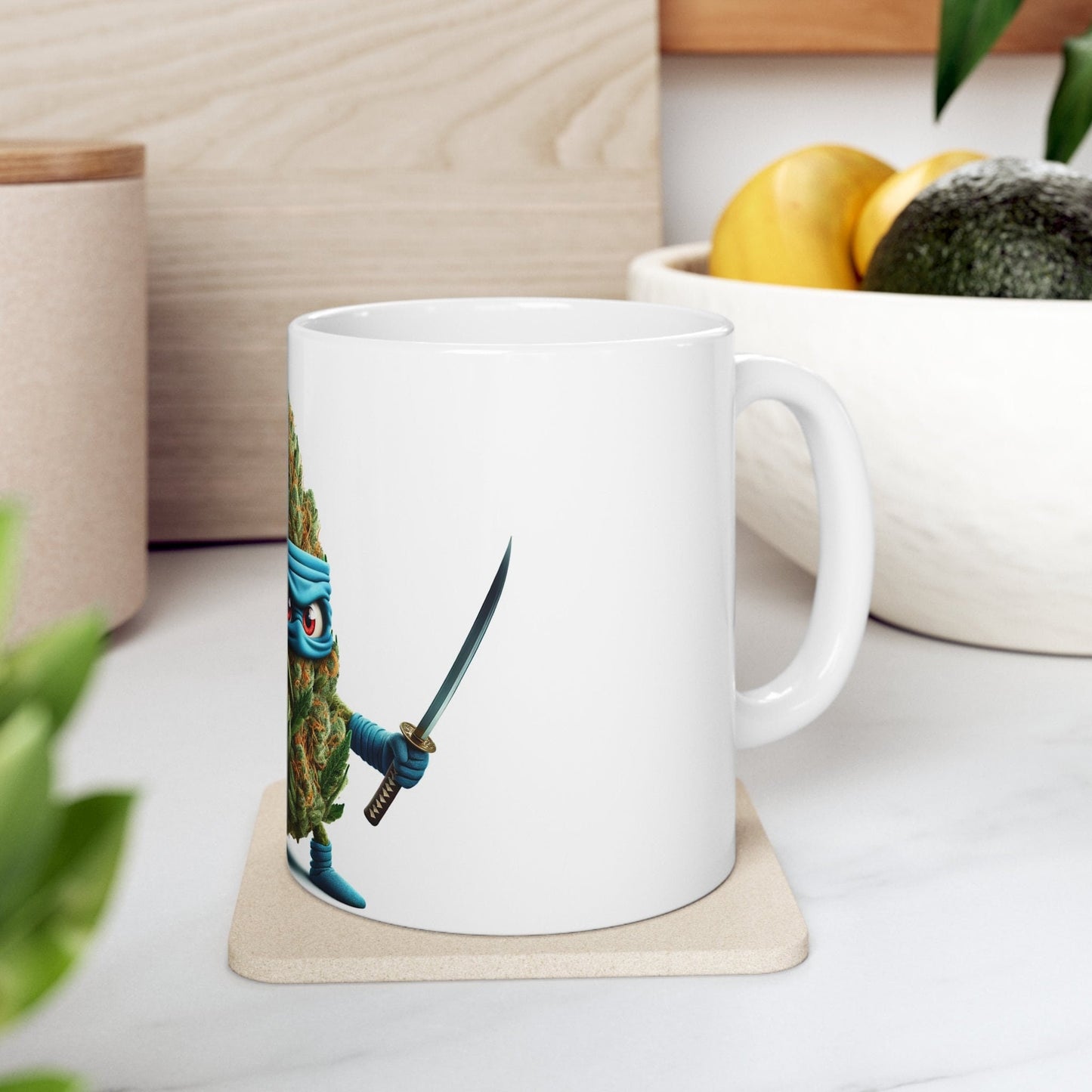 BLUEBERRY HEADBAND - Weed Coffee Mug (11oz) - Perfect Strains Gift for Smokers, Stoners, Growers; Wake & Bake / 420 Weed Mug, Marijuana Gift