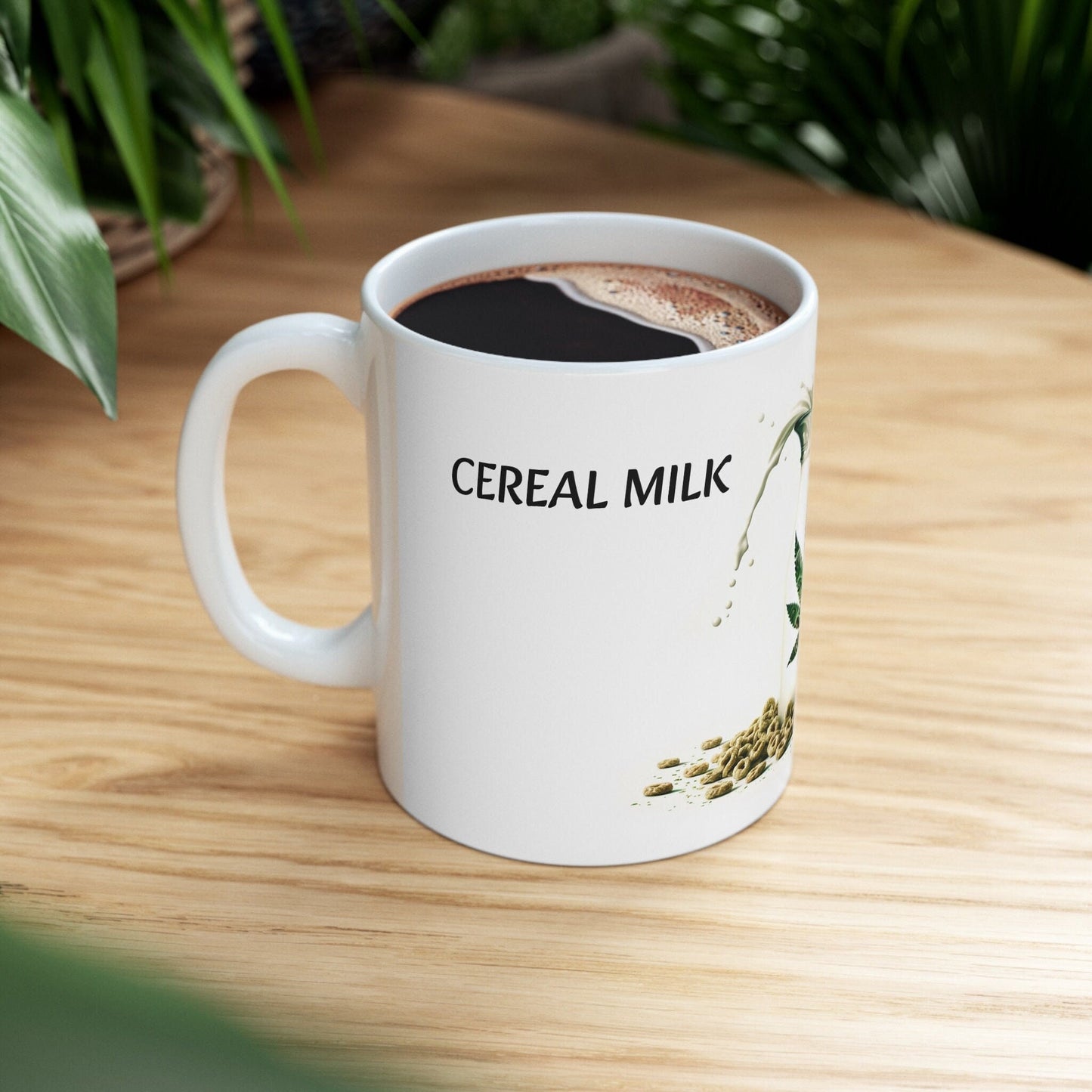 CEREAL MILK - Weed Coffee Mug (11oz) - Perfect Strains Gift for Smokers, Stoners, Growers; Wake and Bake Mug / 420 Weed Mug, Marijuana Gift