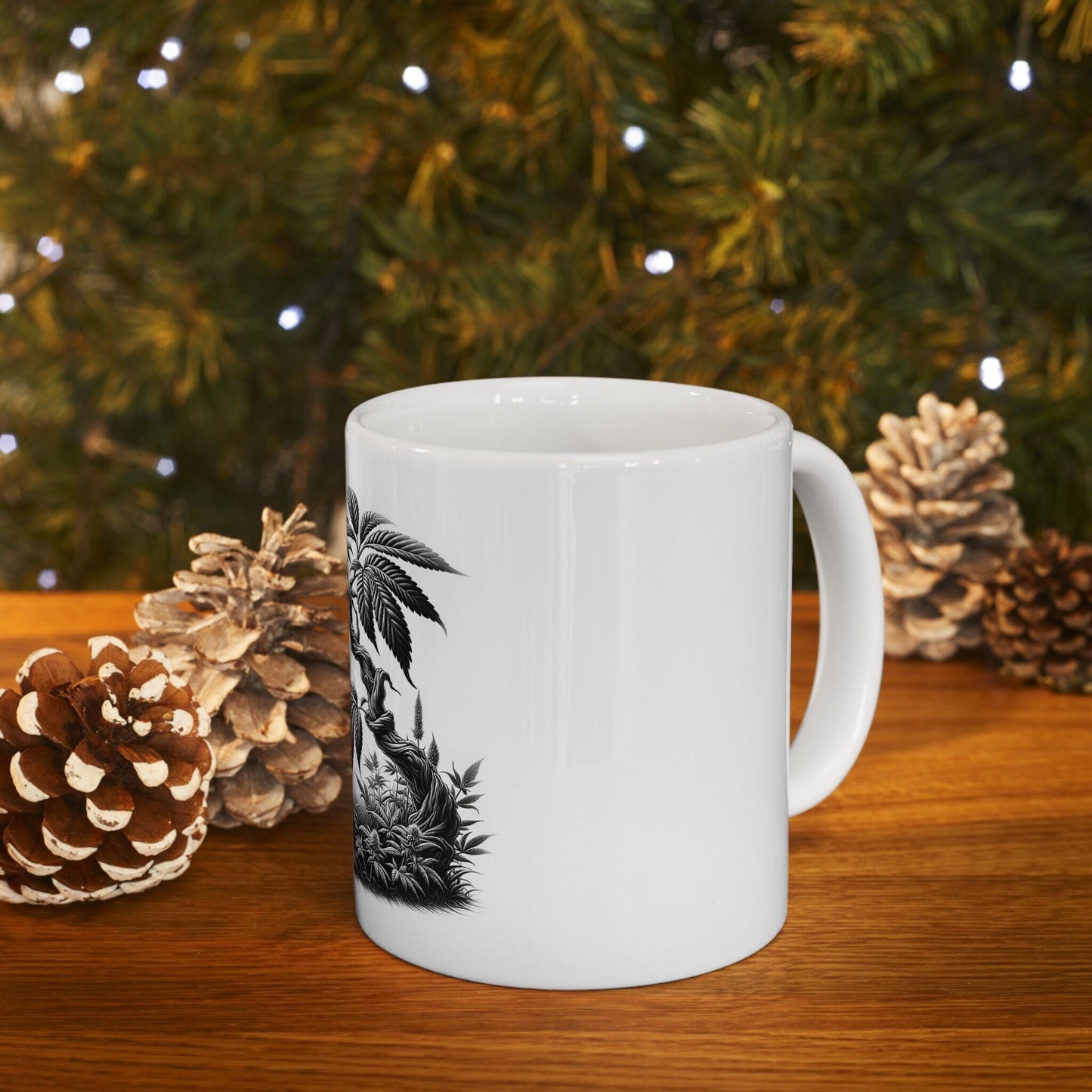 FORBIDDEN FRUIT - Weed Coffee Mug (11oz) - Perfect Strains Gift for Smokers, Stoners, Growers; Wake and Bake / 420 Weed Mug, Marijuana Gift