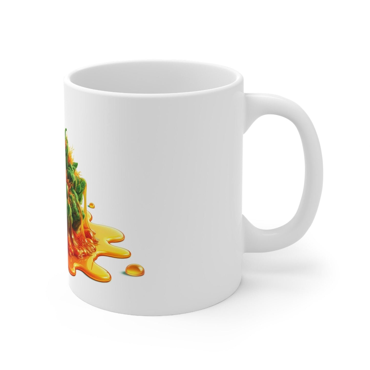 ORANGE SHERBERT - Weed Coffee Mug (11oz) - Perfect Strains Gift for Smokers, Stoners, Growers; Wake and Bake / 420 Weed Mug, Marijuana Gift