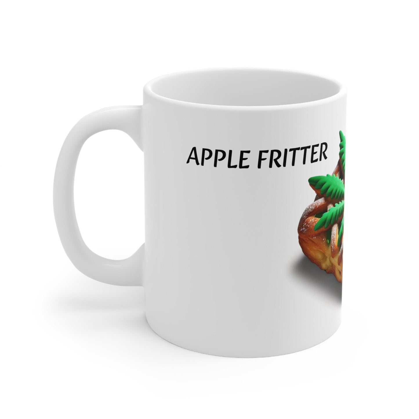 APPLE FRITTER - Weed Coffee Mug (11oz) - Perfect Strains Gift for Smokers, Stoners, Growers; Wake & Bake Mug / 420 Weed Mug, Marijuana Gift