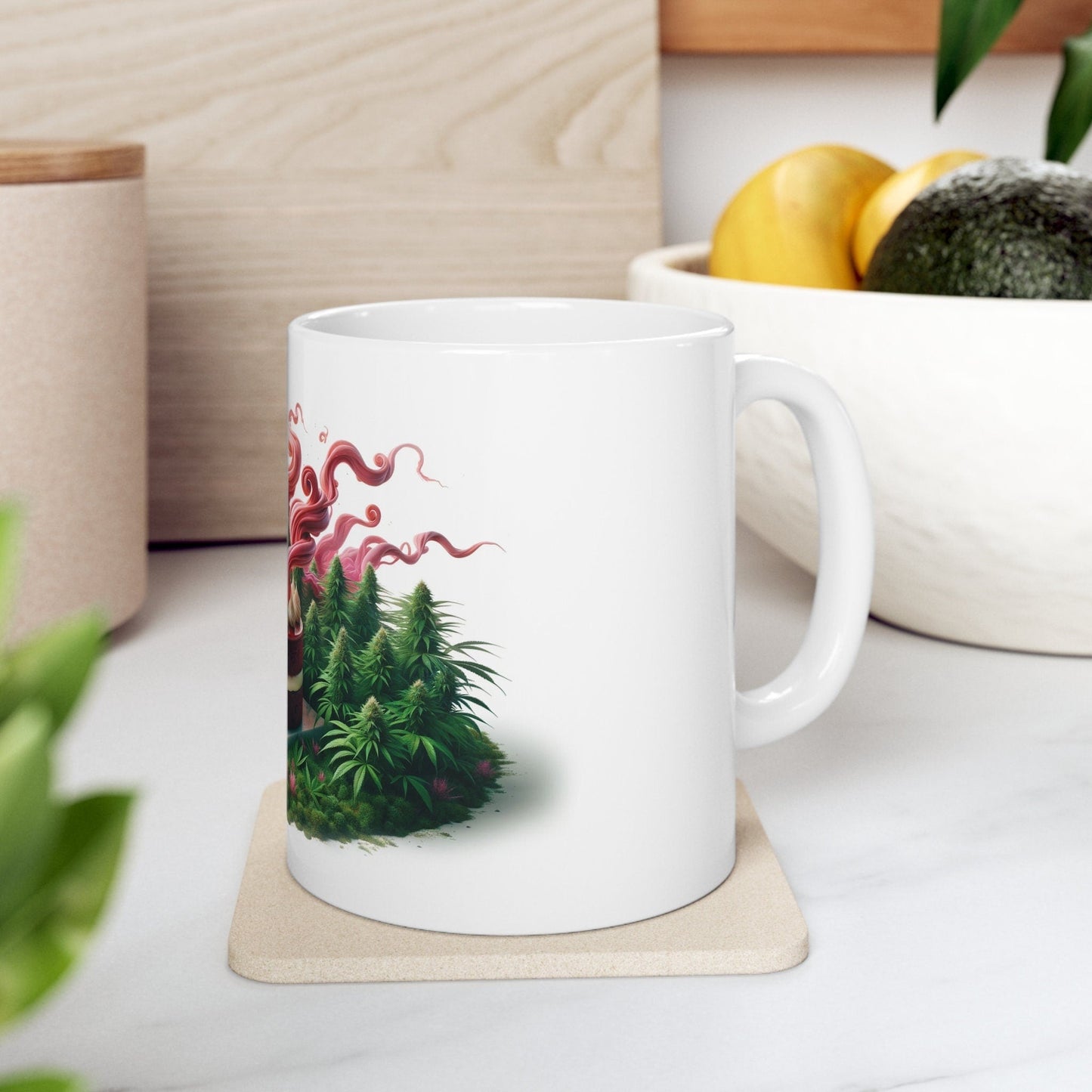 RED VELVET - Weed Coffee Mug (11oz) - Perfect Strains Gift for Smokers, Stoners, Growers; Wake and Bake Mug / 420 Weed Mug, Marijuana Gift
