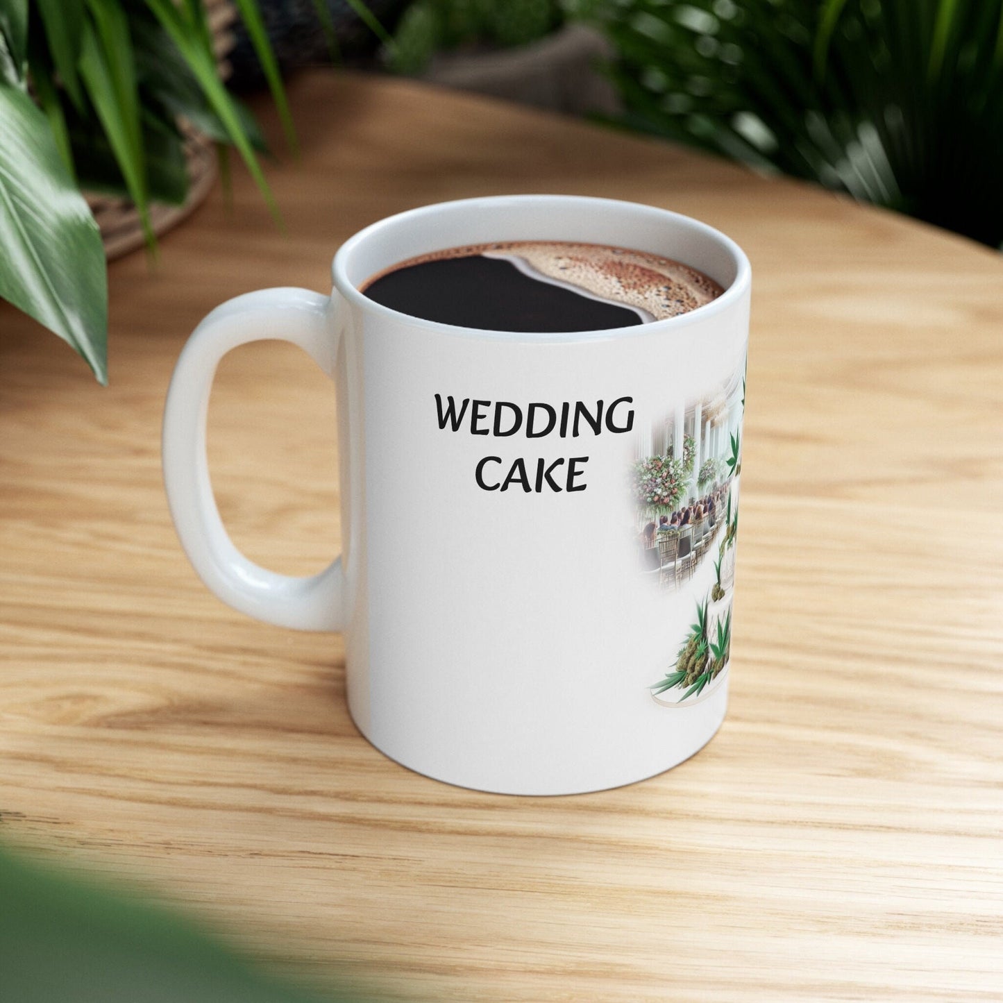 WEDDING CAKE - Weed Coffee Mug (11oz) - Perfect Strains Gift for Smokers, Stoners, Growers; Wake and Bake Mug / 420 Weed Mug, Marijuana Gift