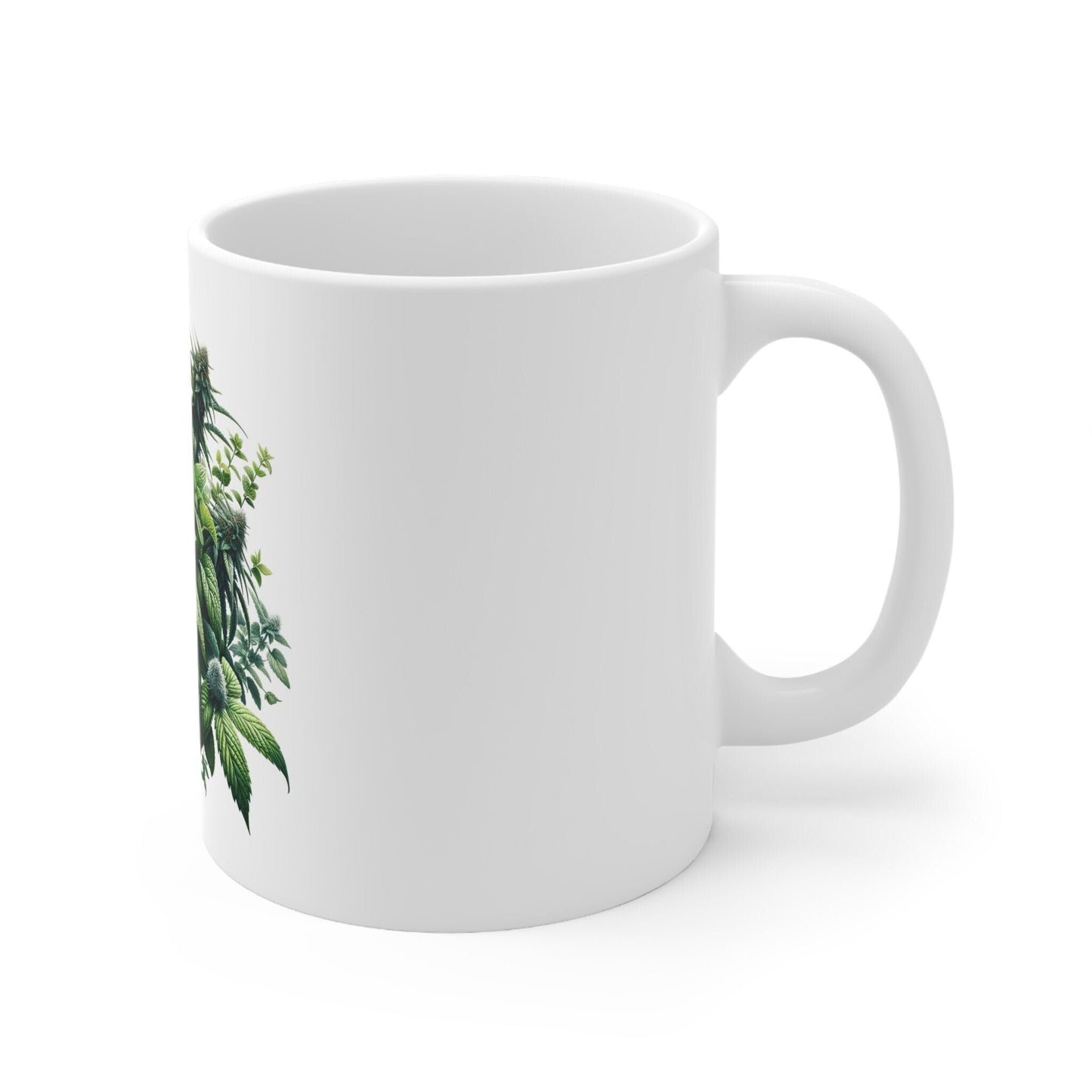 KUSH MINTZ - Weed Coffee Mug (11oz) - Perfect Strains Gift for Smokers, Stoners, Growers; Wake and Bake Mug / 420 Weed Mug, Marijuana Gift
