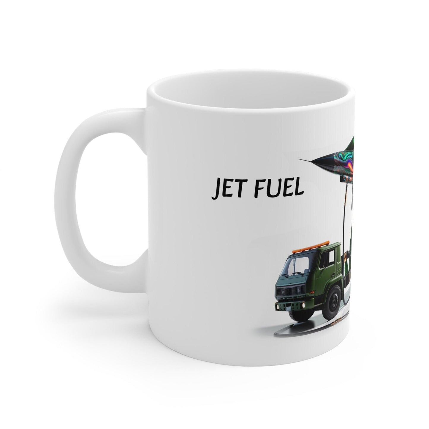 JET FUEL - Weed Coffee Mug (11oz) - Perfect Strains Gift for Smokers, Stoners, Growers; Wake and Bake Mug / 420 Weed Mug, Marijuana Gift