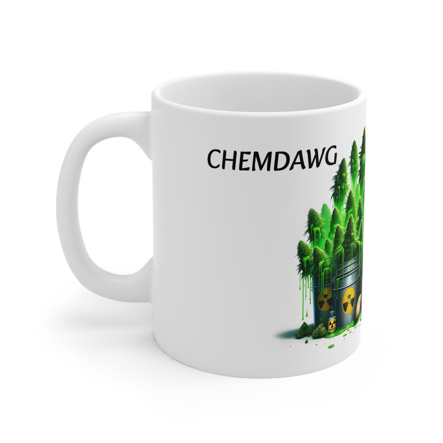 CHEMDAWG - Weed Coffee Mug (11oz) - Perfect Strains Gift for Smokers, Stoners, Growers; Wake and Bake Mug / 420 Weed Mug, Marijuana Gift