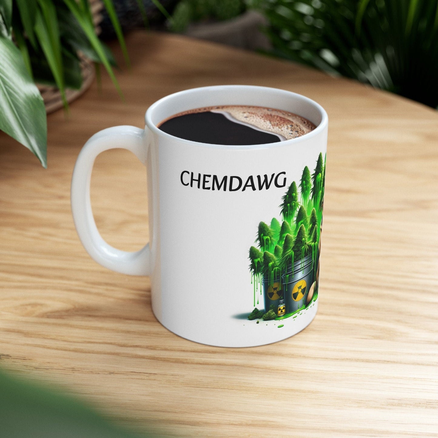 CHEMDAWG - Weed Coffee Mug (11oz) - Perfect Strains Gift for Smokers, Stoners, Growers; Wake and Bake Mug / 420 Weed Mug, Marijuana Gift