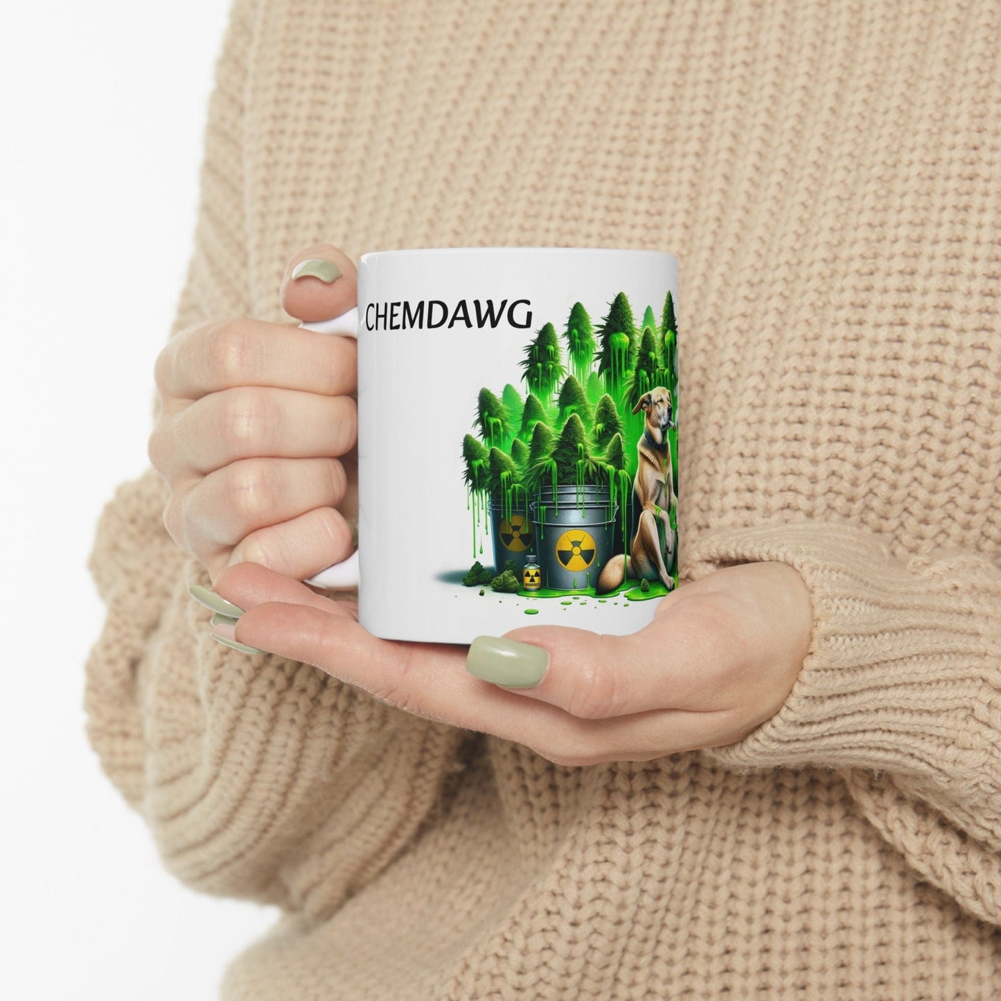 CHEMDAWG - Weed Coffee Mug (11oz) - Perfect Strains Gift for Smokers, Stoners, Growers; Wake and Bake Mug / 420 Weed Mug, Marijuana Gift
