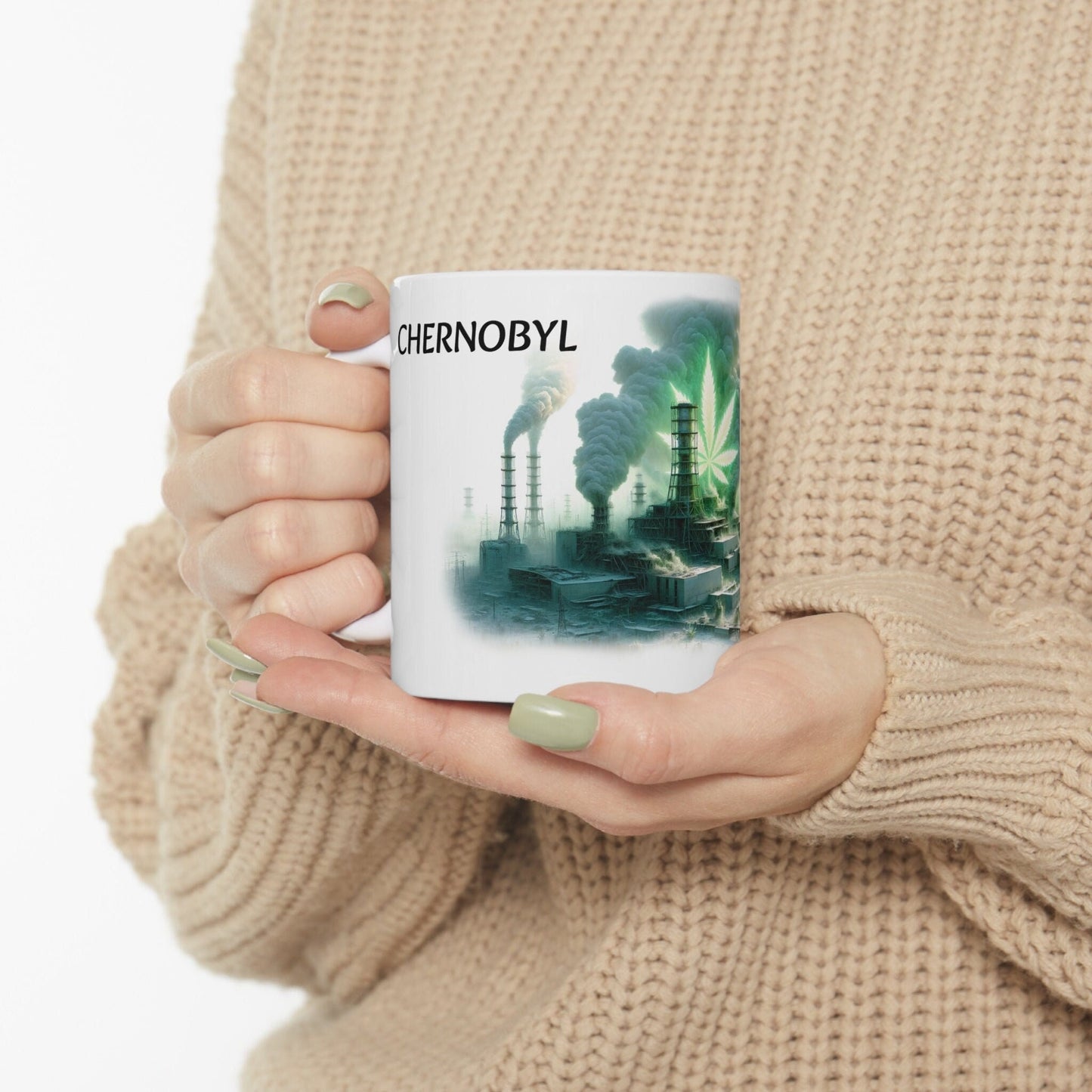 CHERNOBYL - Weed Coffee Mug (11oz) - Perfect Strains Gift for Smokers, Stoners, Growers; Wake and Bake Mug / 420 Weed Mug, Marijuana Gift